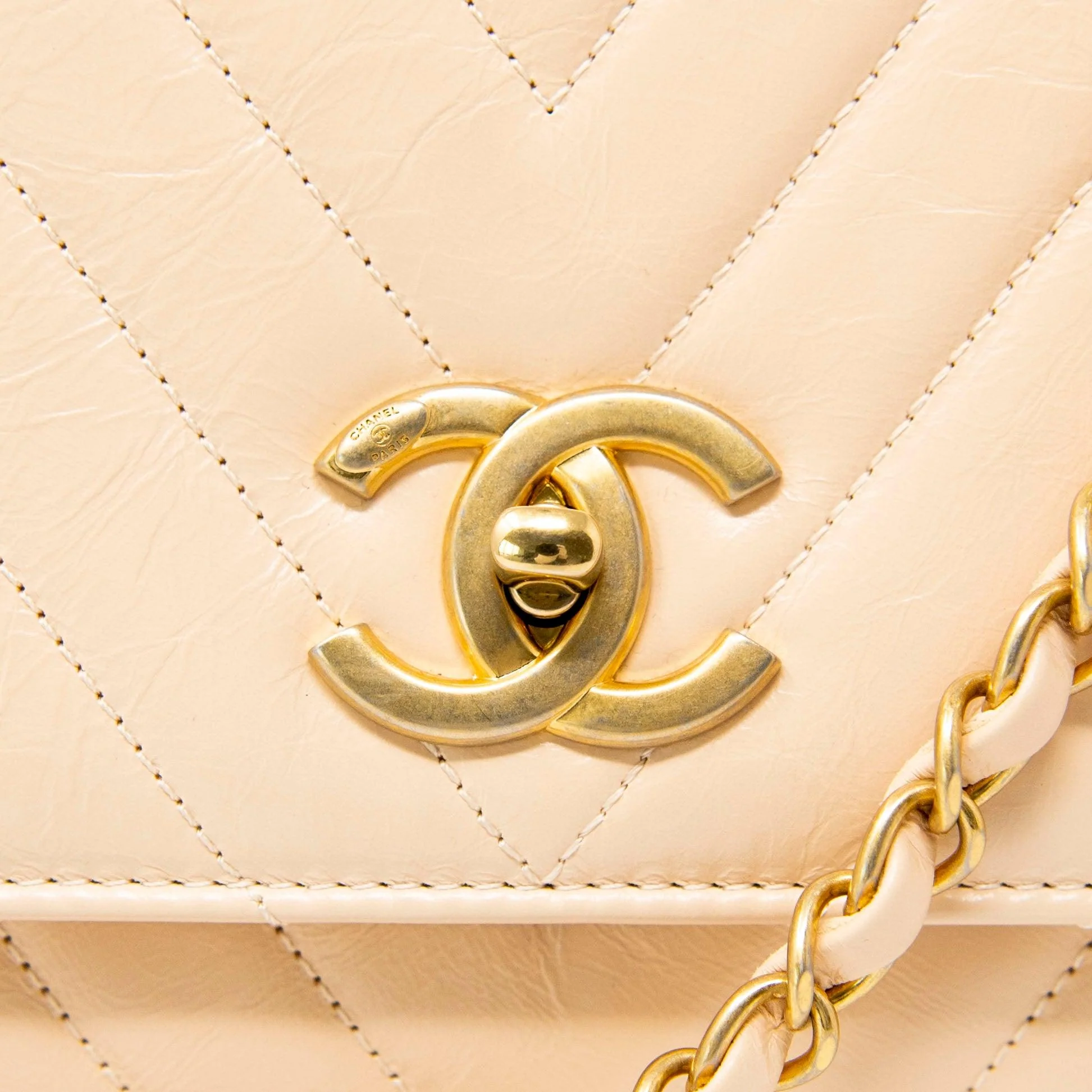 Chanel Beige Medium Coco Handle - Image 5