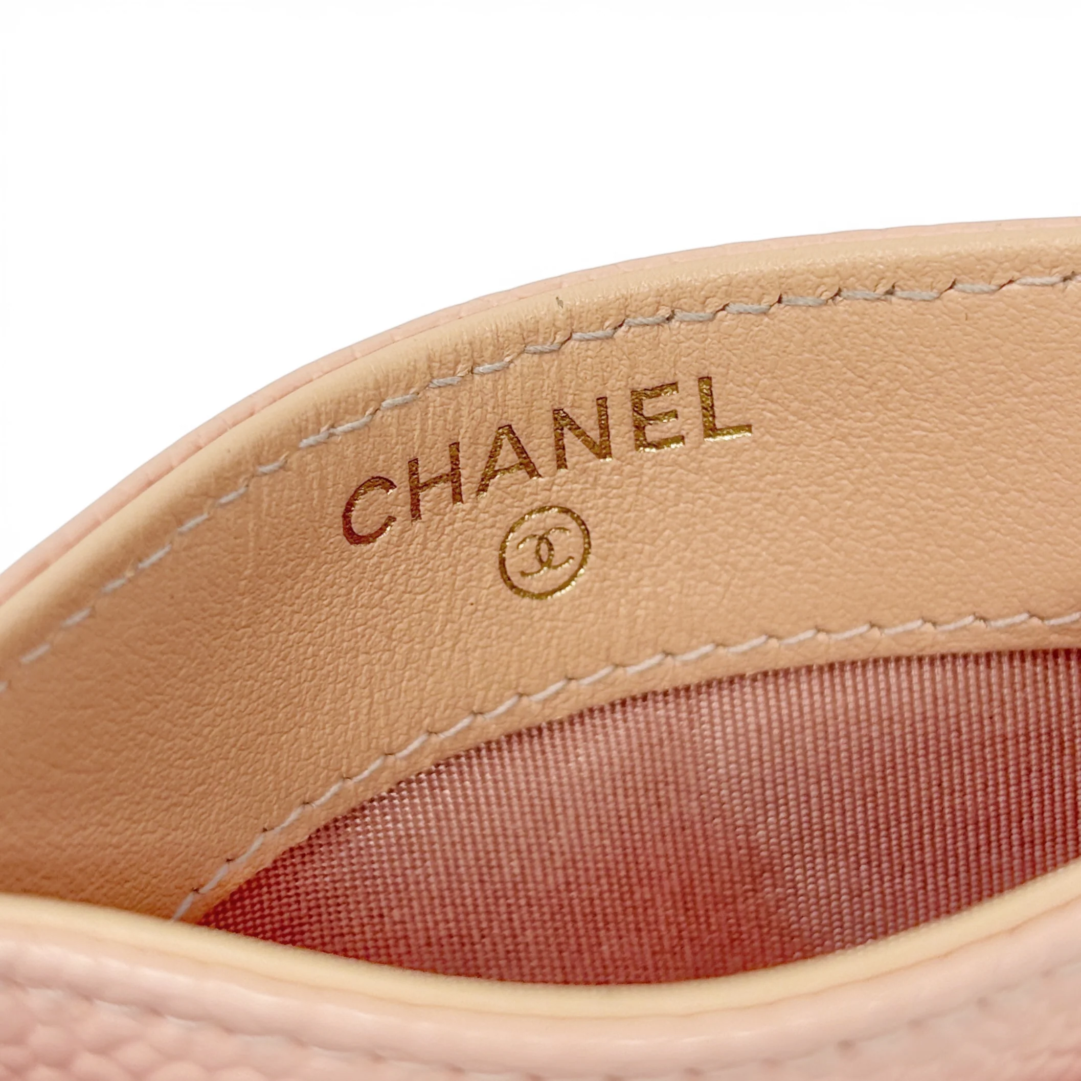 Chanel Peach Caviar Boy Cardholder - Image 10