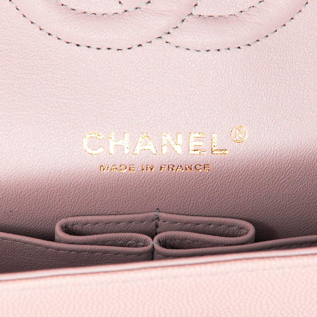 Chanel Pink Chevron Medium Classic Flap - Image 15