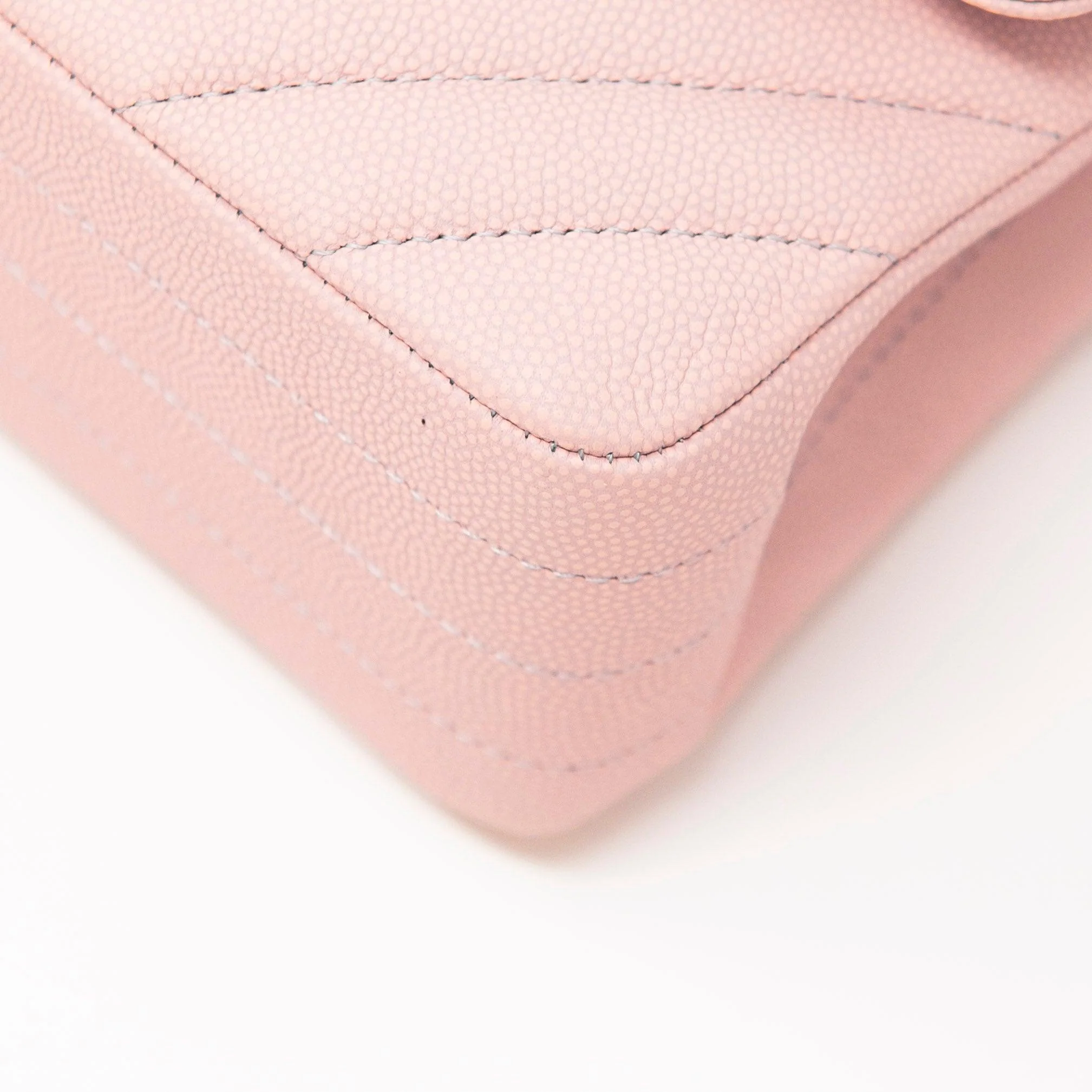 Chanel Pink Chevron Medium Classic Flap - Image 6