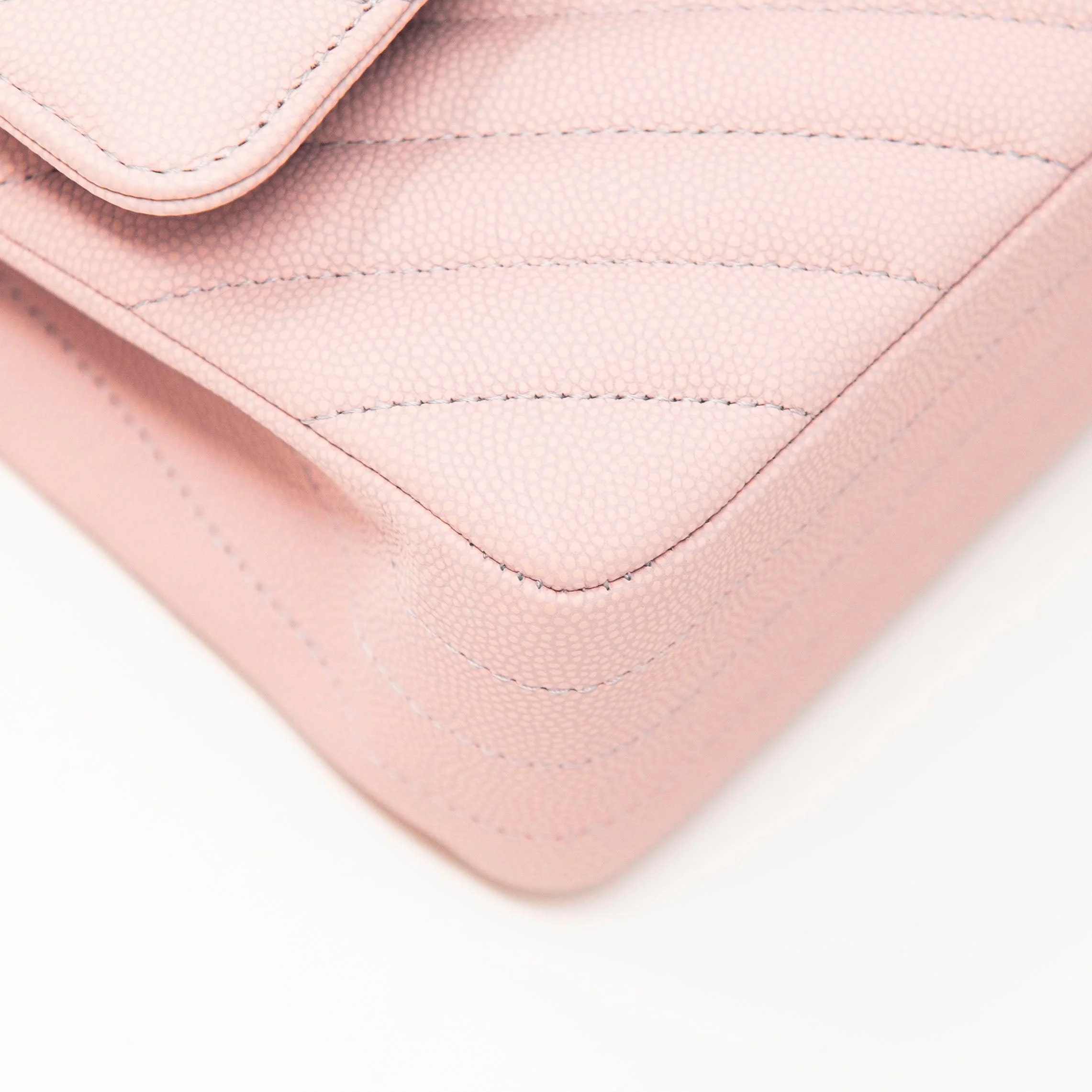 Chanel Pink Chevron Medium Classic Flap - Image 7