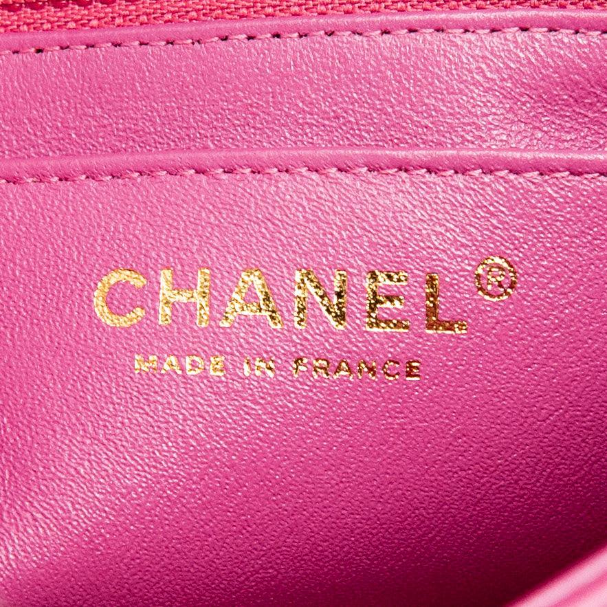 Chanel Pink Chevron Mini Flap - Image 13