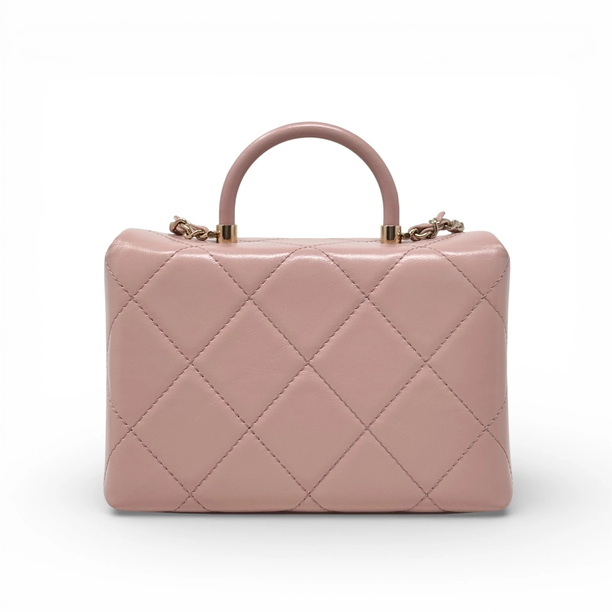 Chanel Pink Medium Vanity Top Handle Flap - Image 3