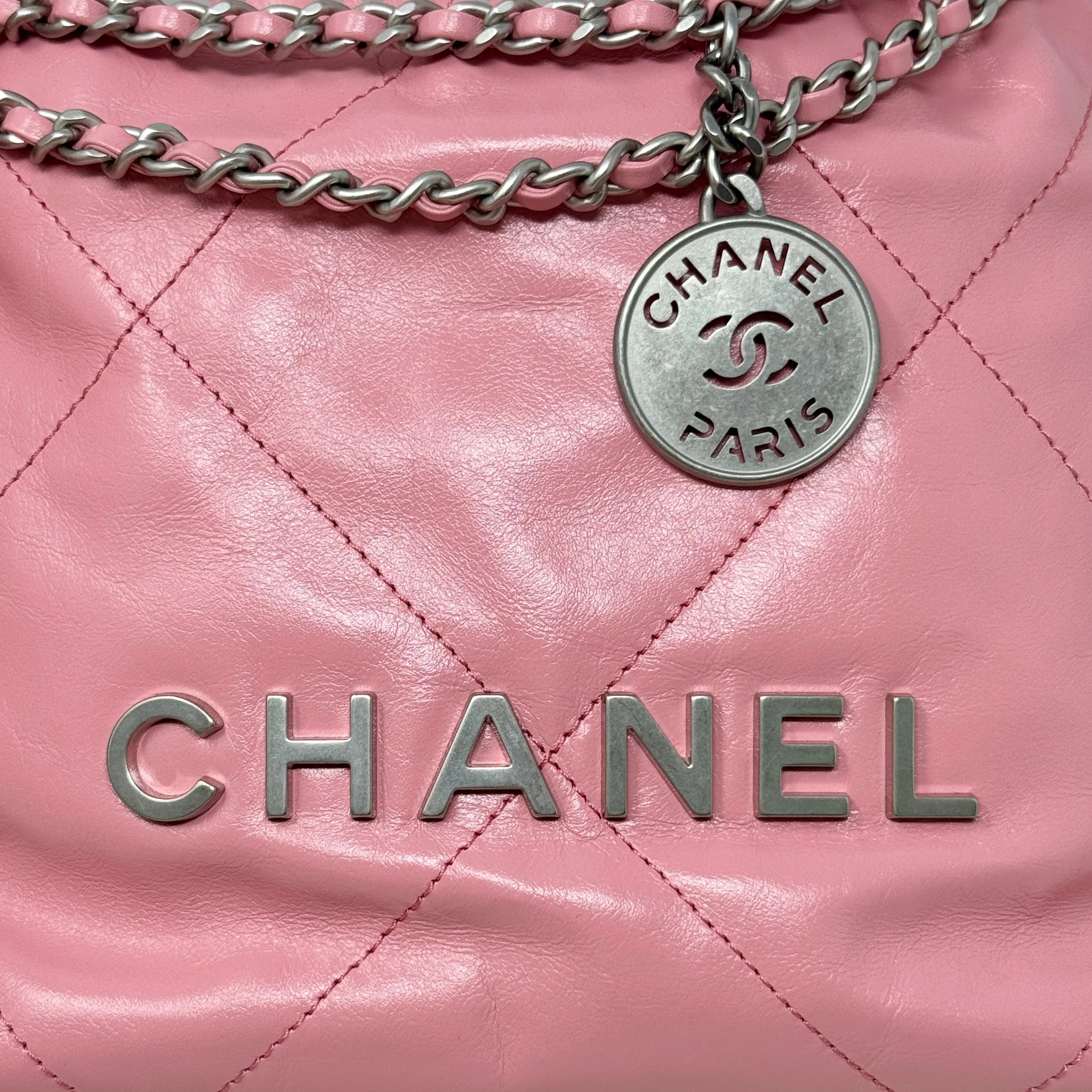 Chanel Pink Mini 22 Hobo - Image 10