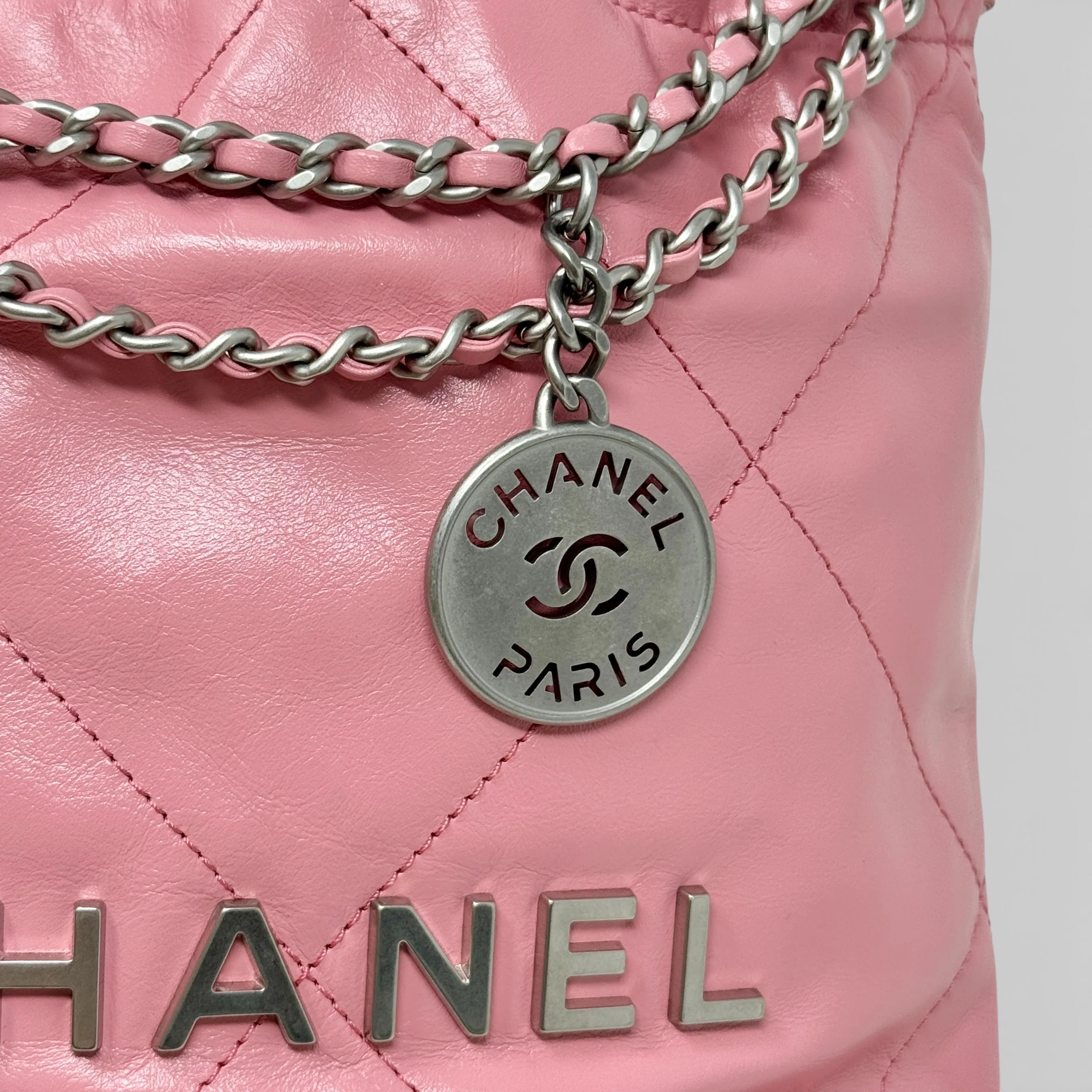 Chanel Pink Mini 22 Hobo - Image 14