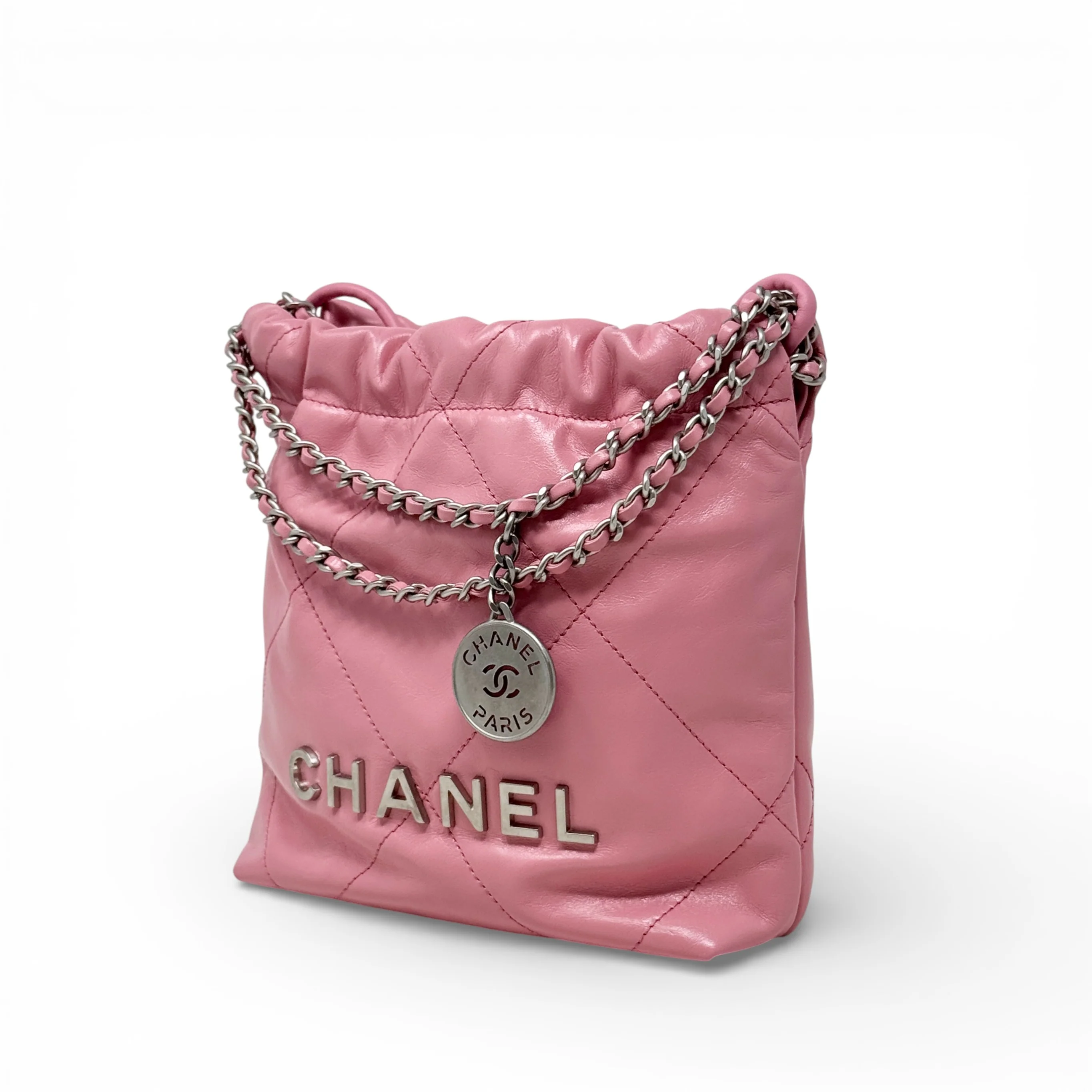 Chanel Pink Mini 22 Hobo - Image 2
