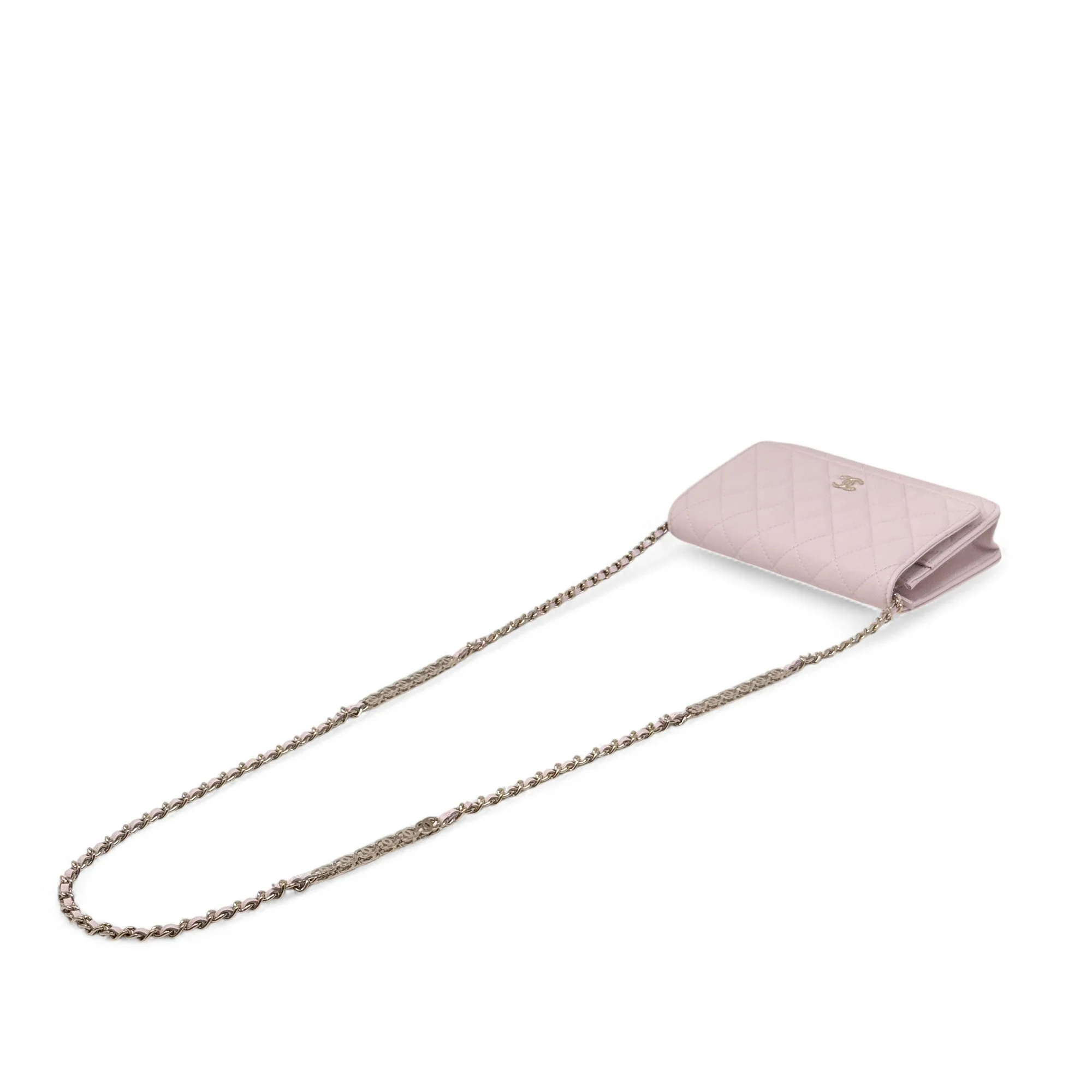Chanel Pink Wallet On Chain - Image 16