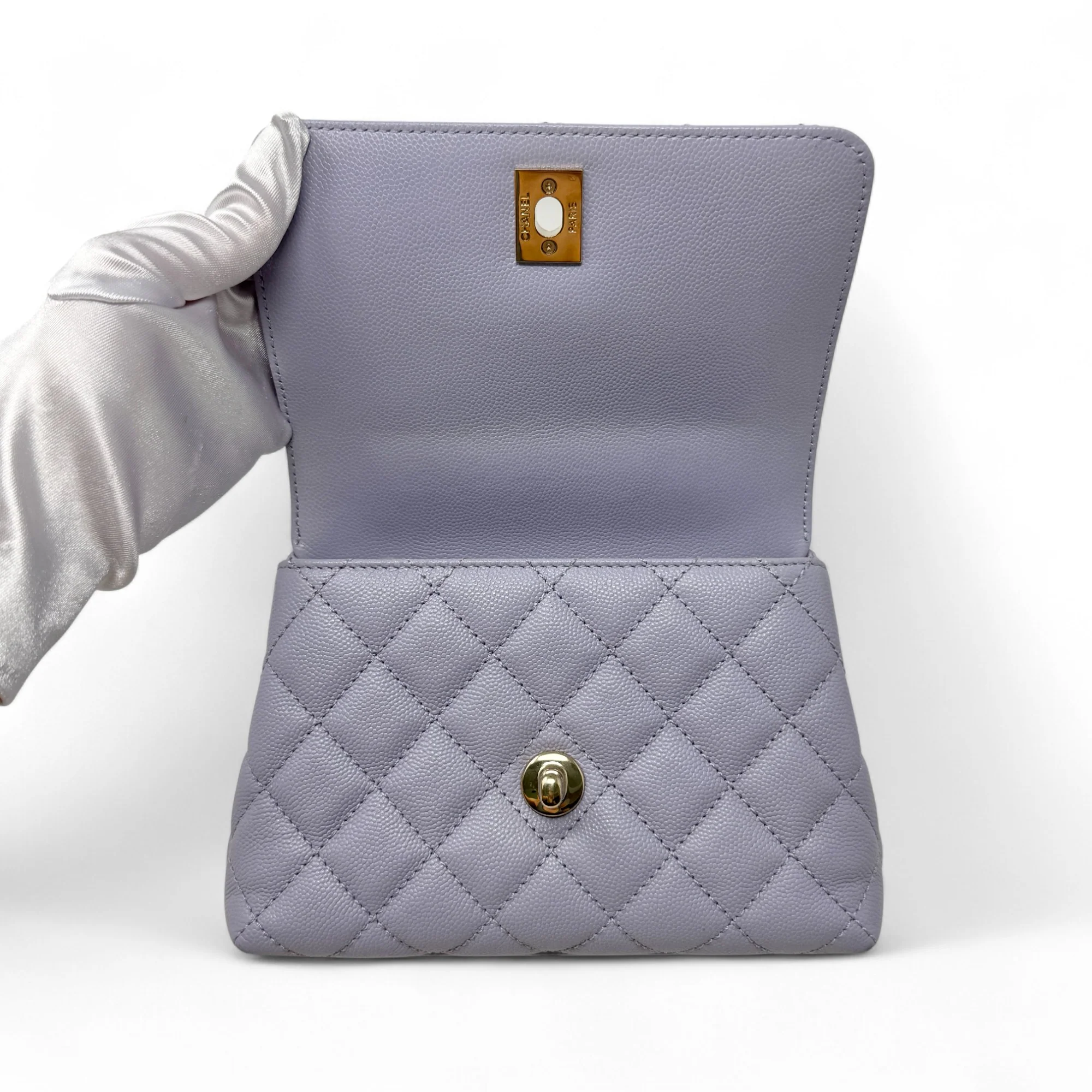 Chanel Purple Extra Mini Coco Handle - Image 12