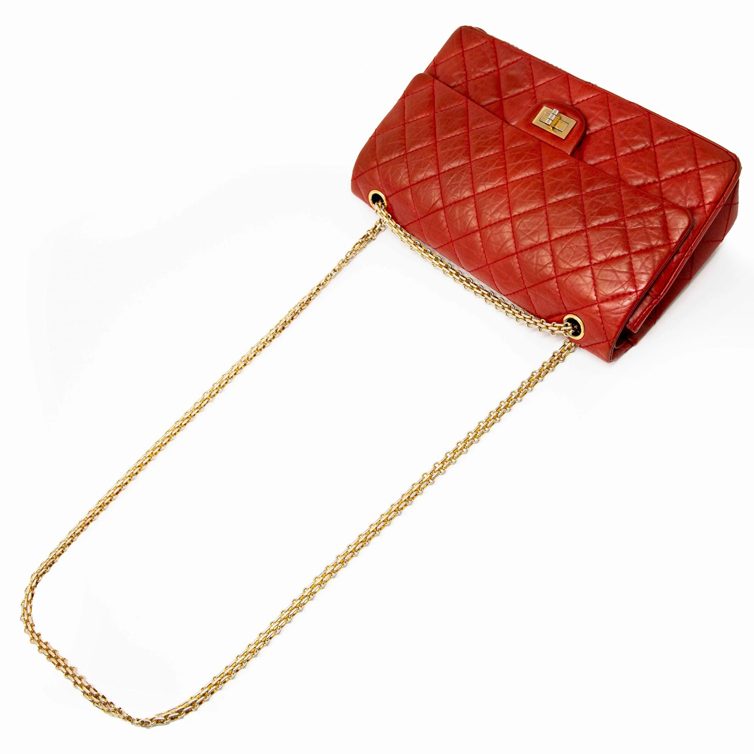 Chanel Red Calfskin 2.55 Reissue 266 - Image 15