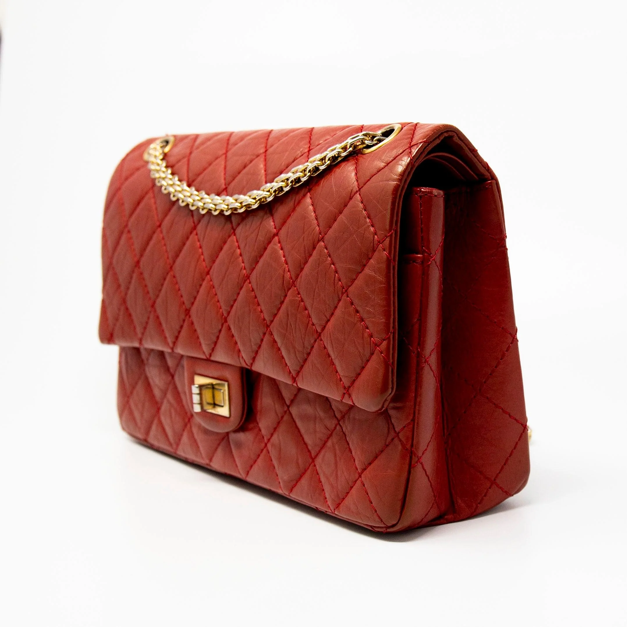 Chanel Red Calfskin 2.55 Reissue 266 - Image 2