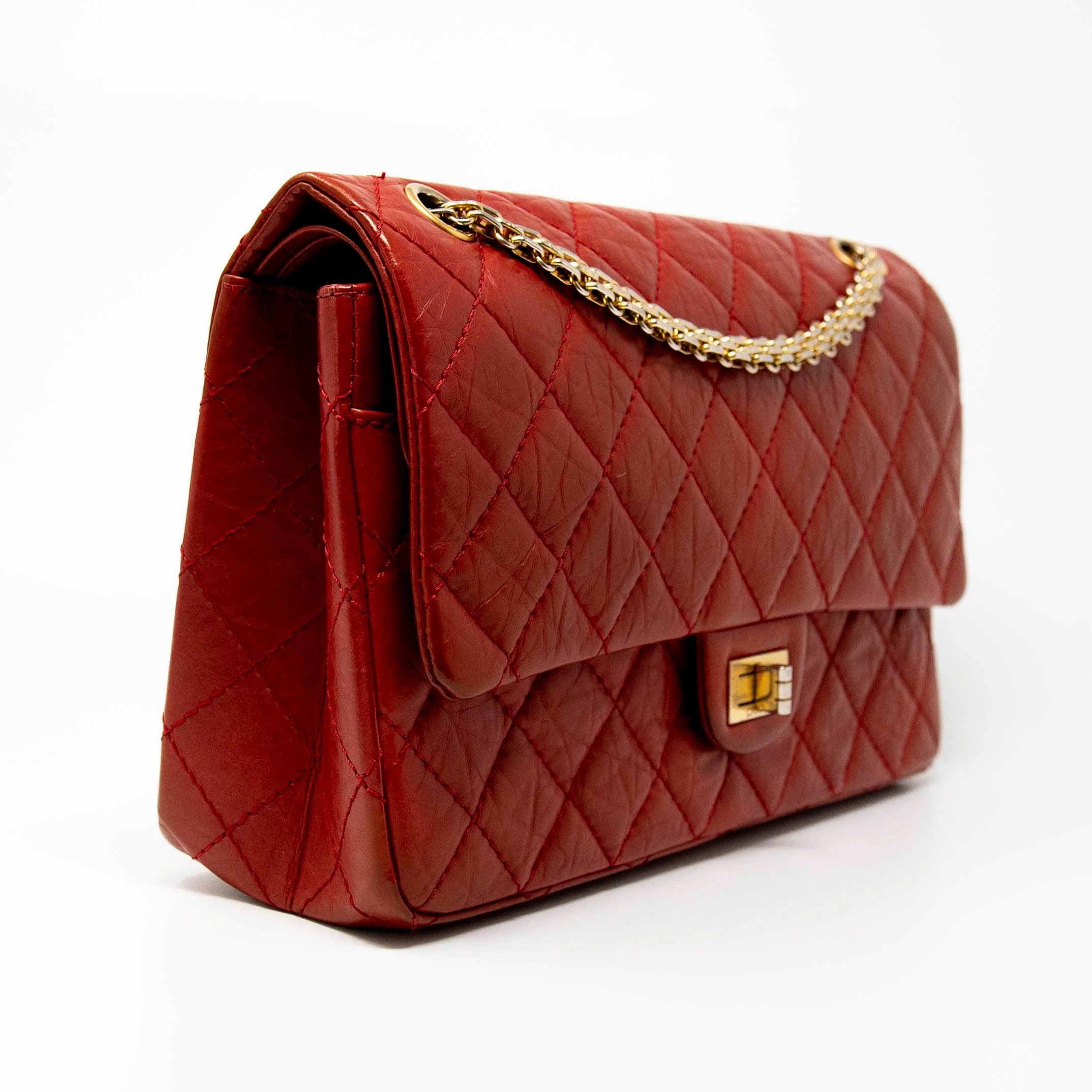 Chanel Red Calfskin 2.55 Reissue 266 - Image 4