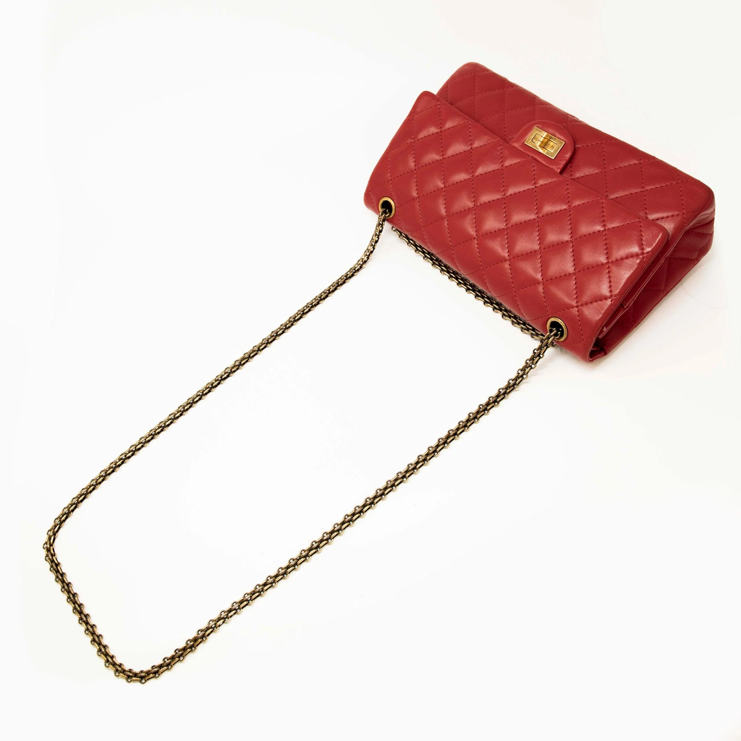 Chanel Red Lambskin 2.55 Reissue 226 - Image 16