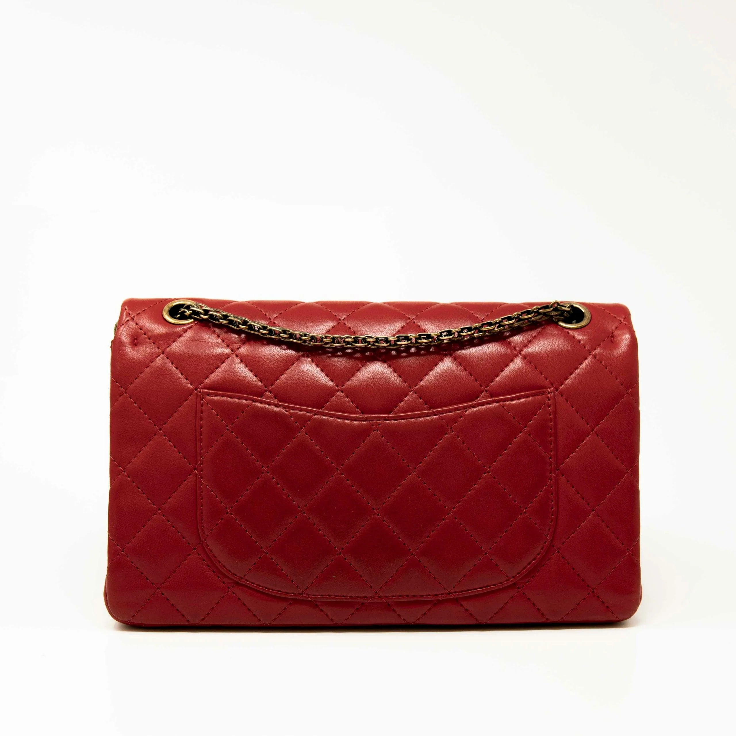 Chanel Red Lambskin 2.55 Reissue 226 - Image 3