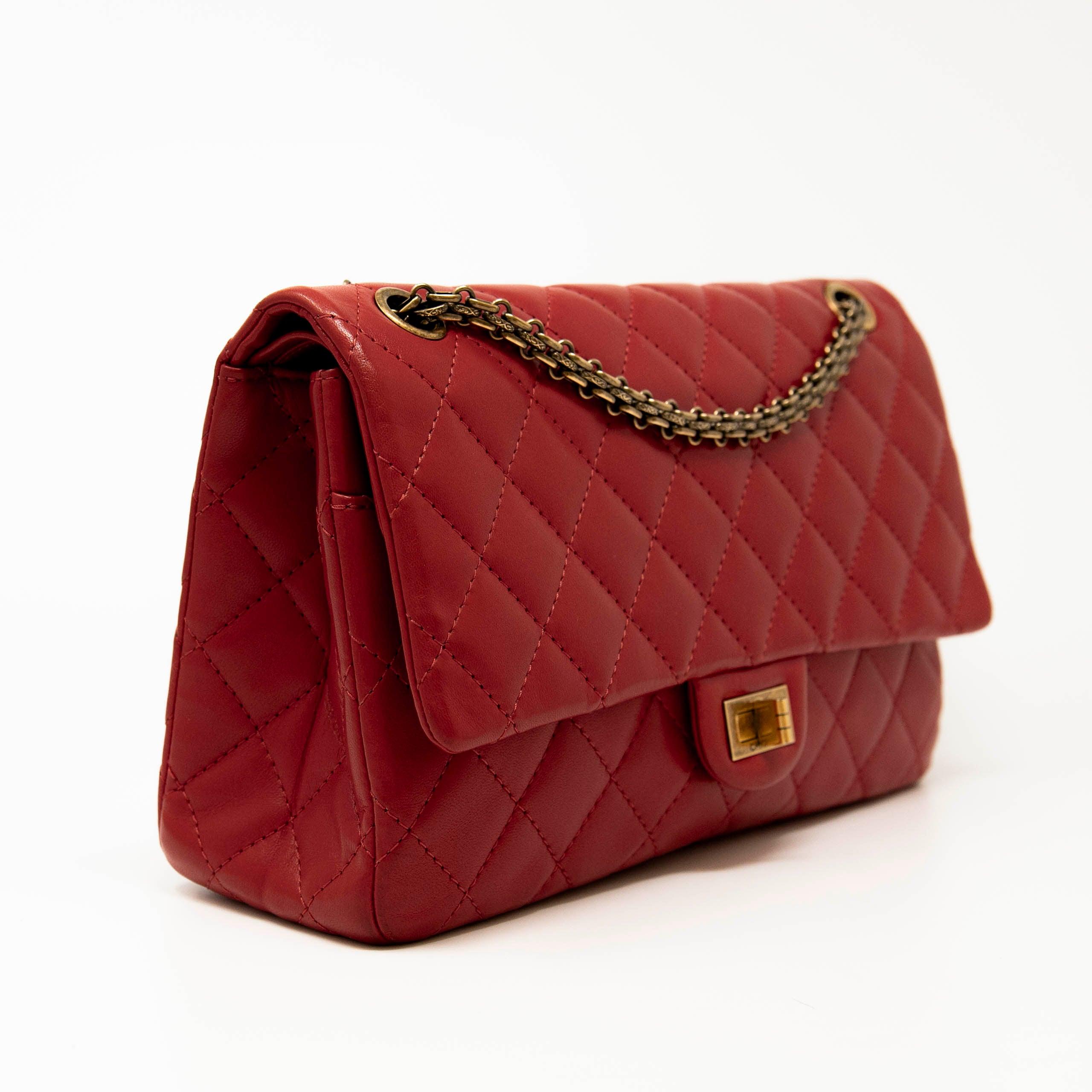 Chanel Red Lambskin 2.55 Reissue 226 - Image 4
