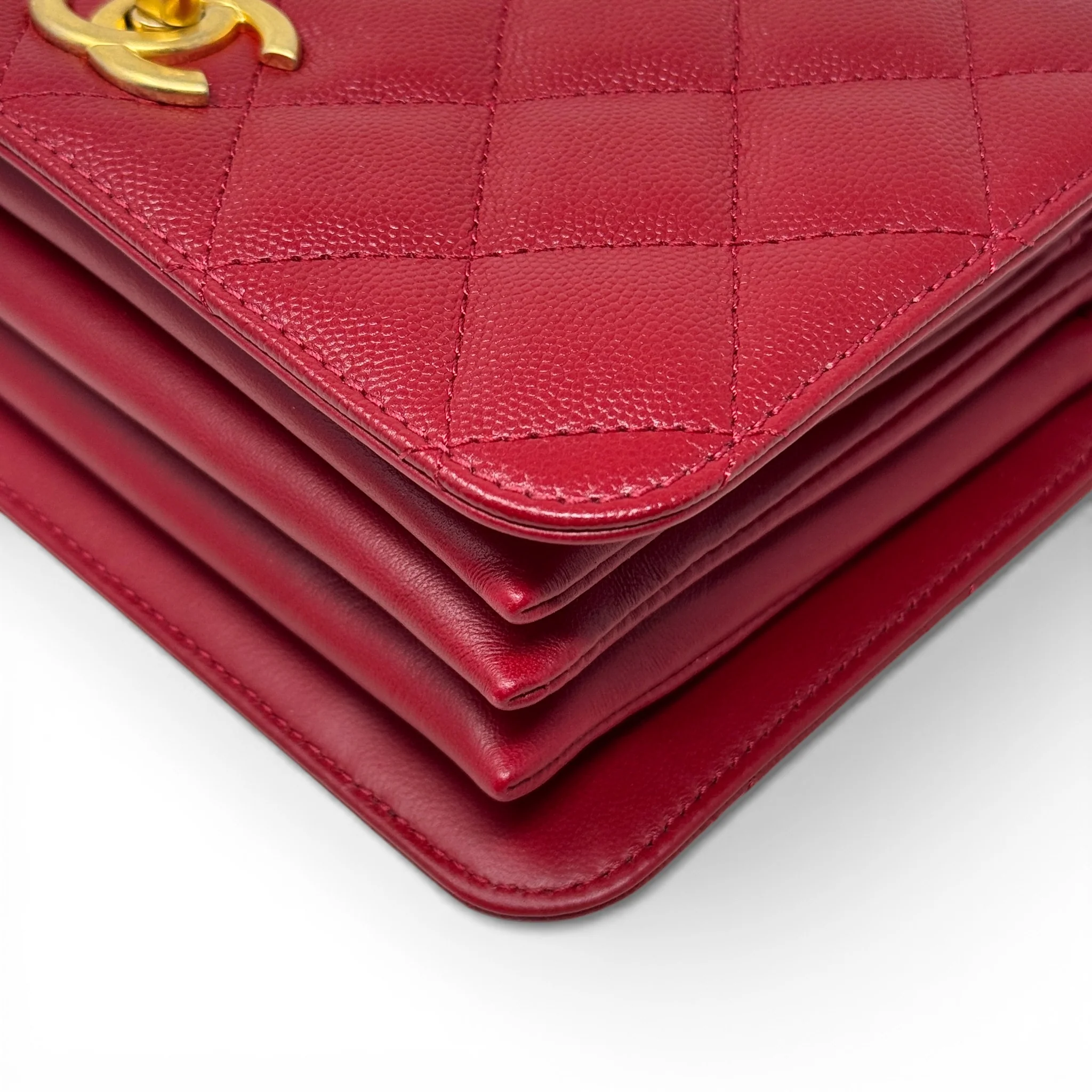 Chanel Red Small Top Handle Flap - Image 6