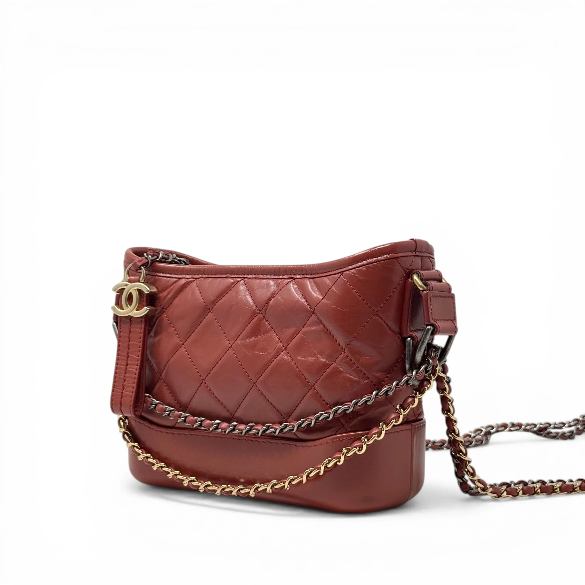 Chanel Red Small Gabrielle Hobo - Image 2