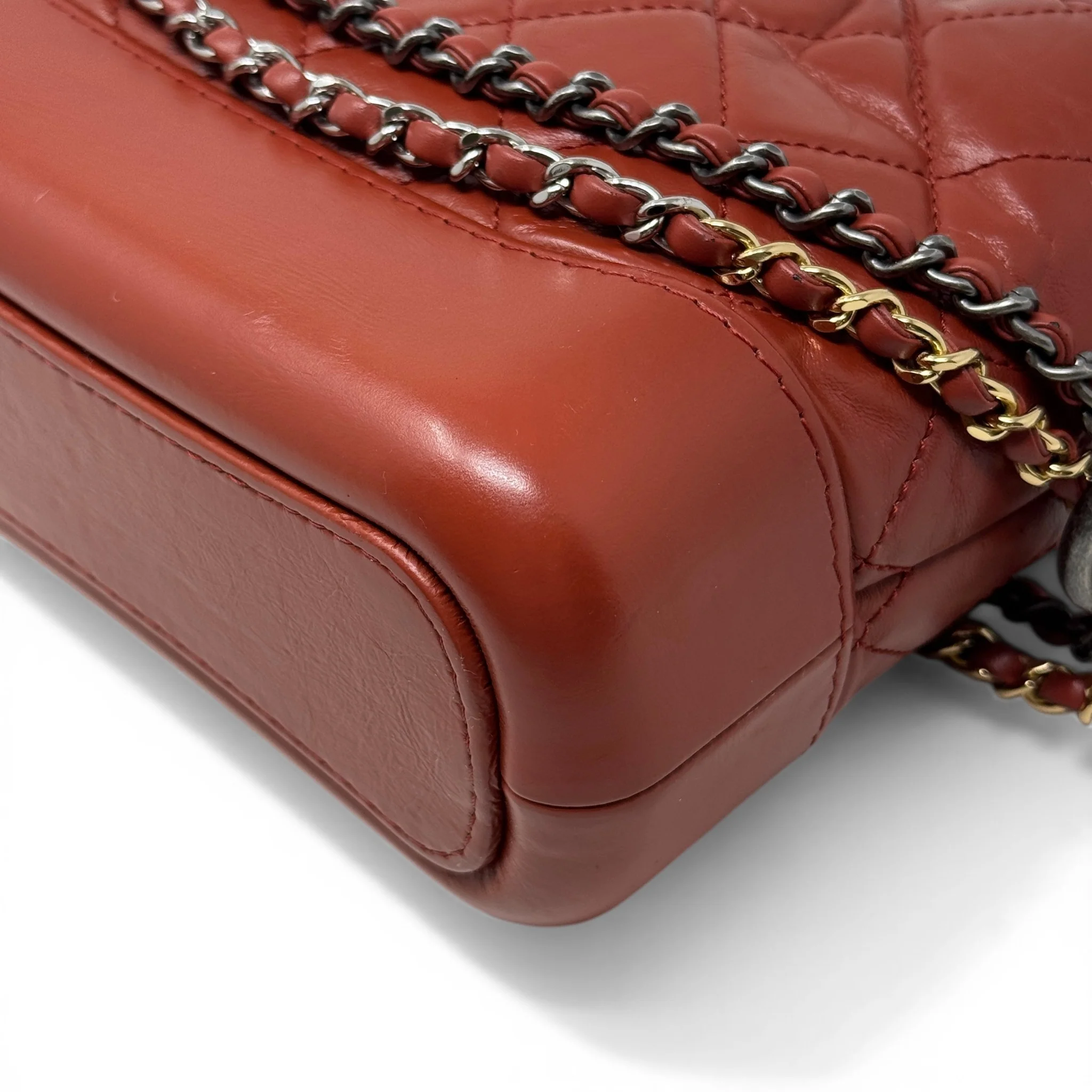 Chanel Red Small Gabrielle Hobo - Image 8