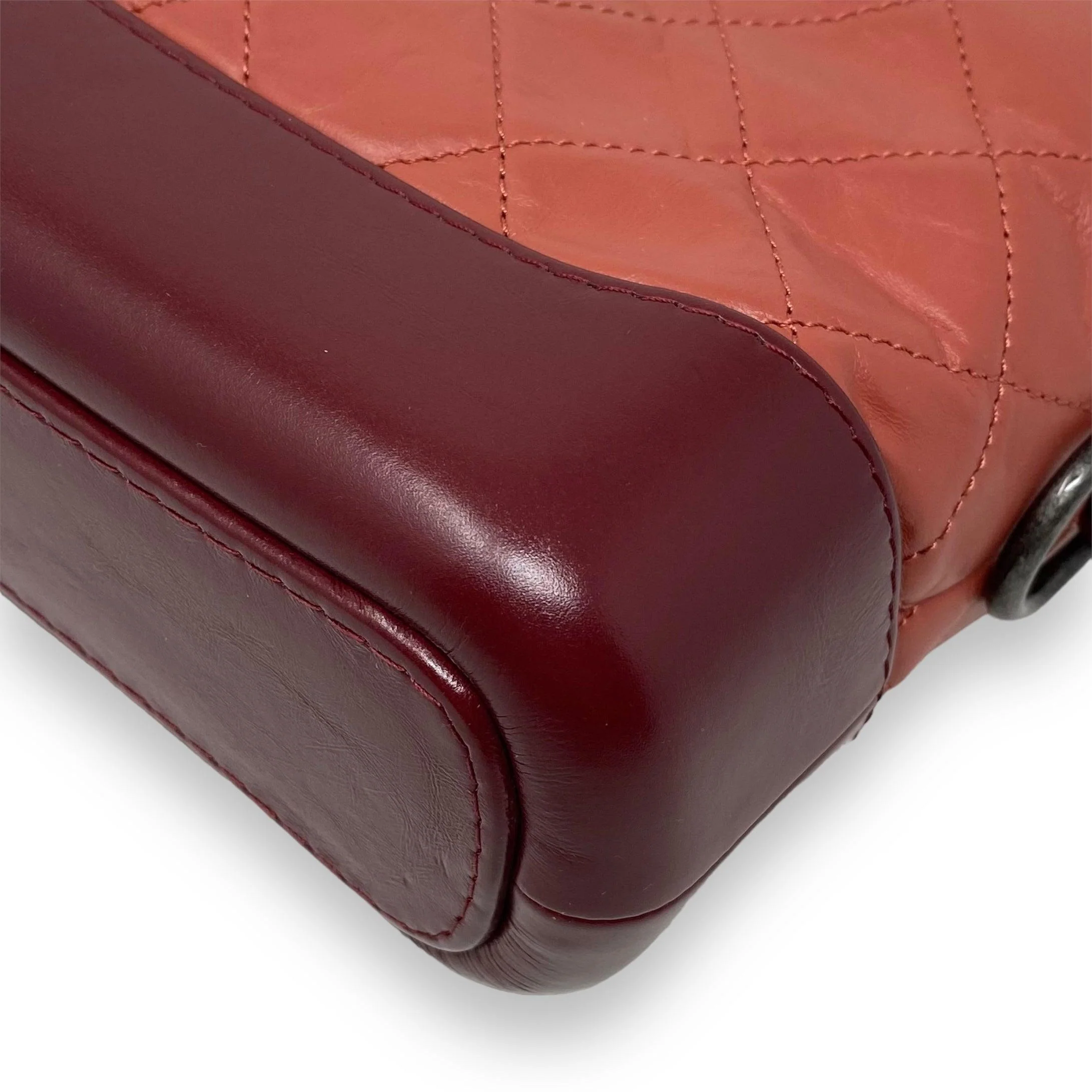 Chanel Salmon Aged Calfskin Small Gabrielle Bag - Image 10