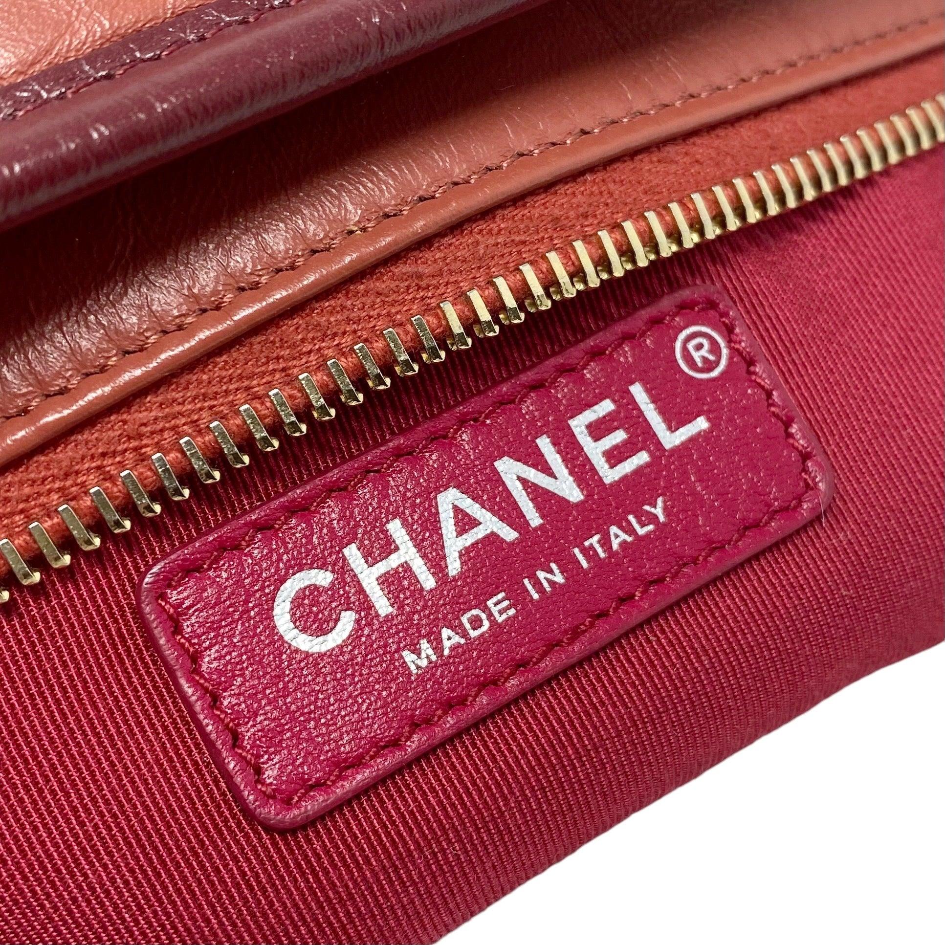 Chanel Salmon Aged Calfskin Small Gabrielle Bag - Image 11