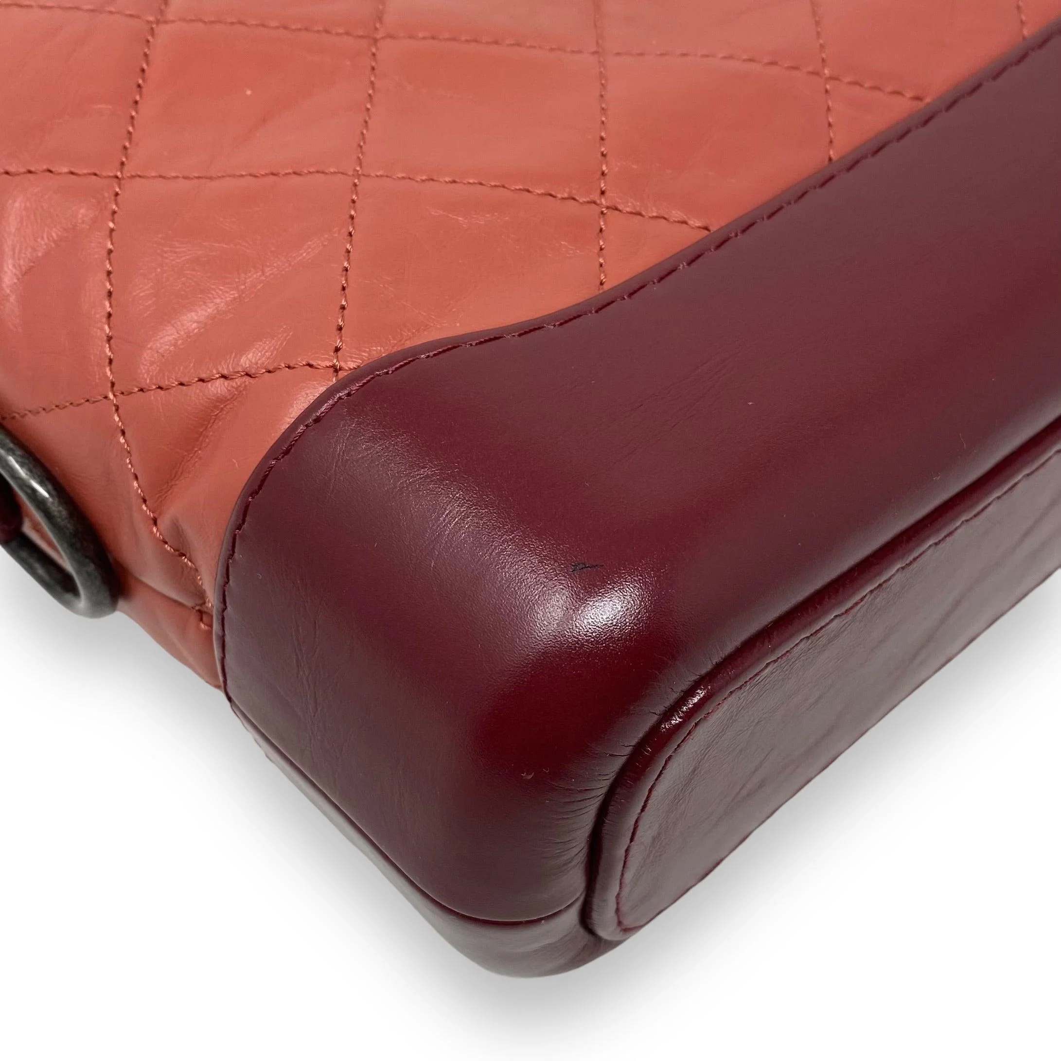 Chanel Salmon Aged Calfskin Small Gabrielle Bag - Image 7