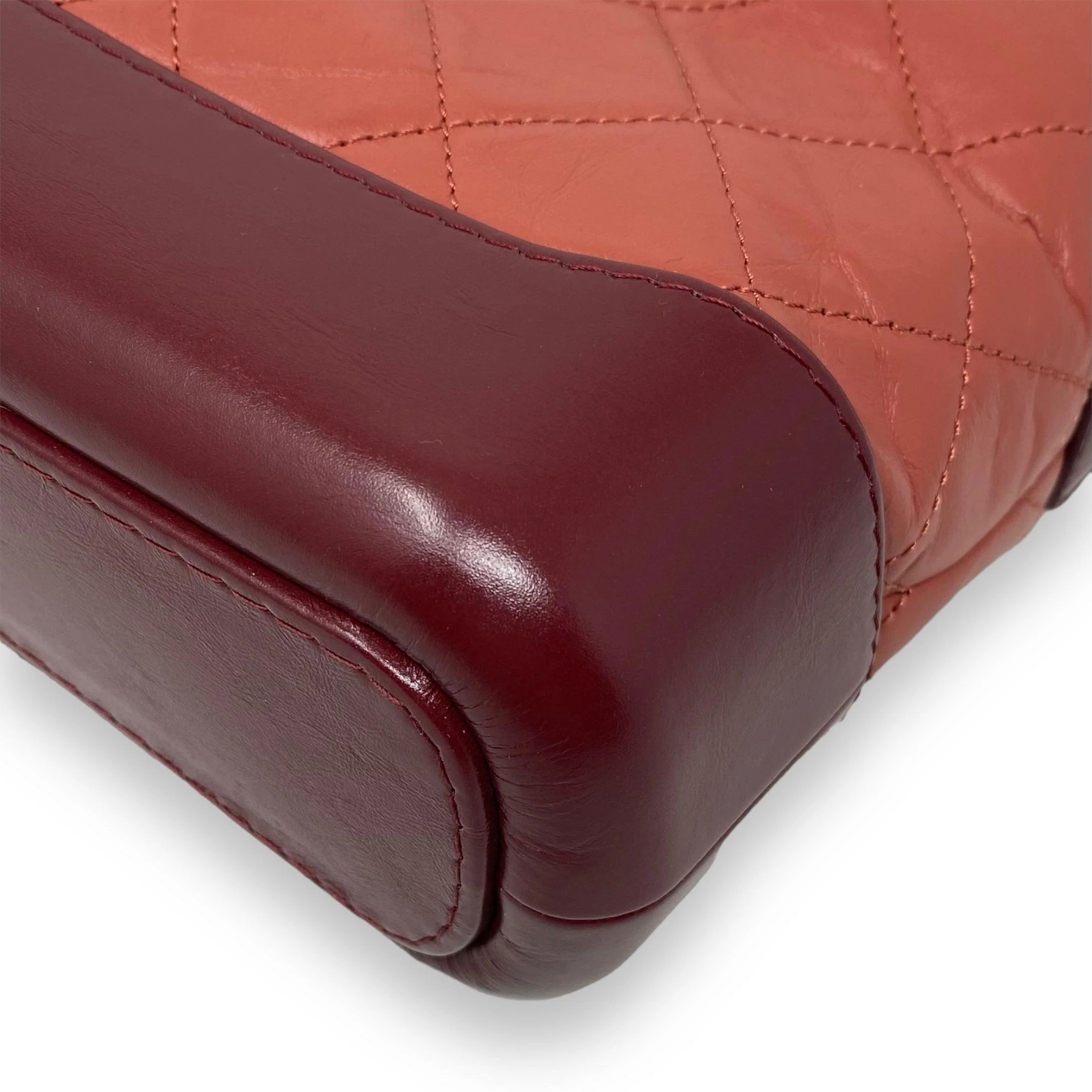 Chanel Salmon Aged Calfskin Small Gabrielle Bag - Image 8