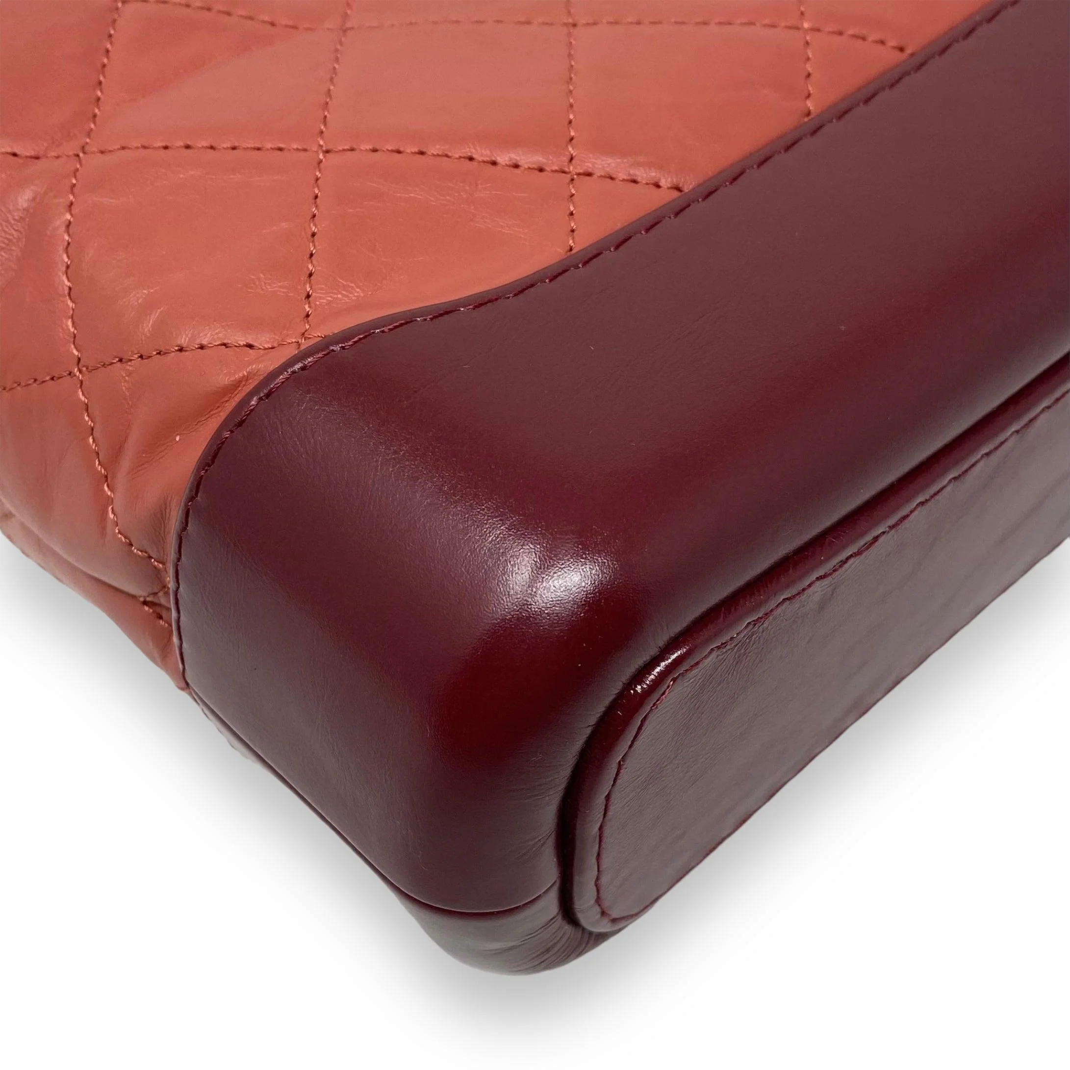 Chanel Salmon Aged Calfskin Small Gabrielle Bag - Image 9