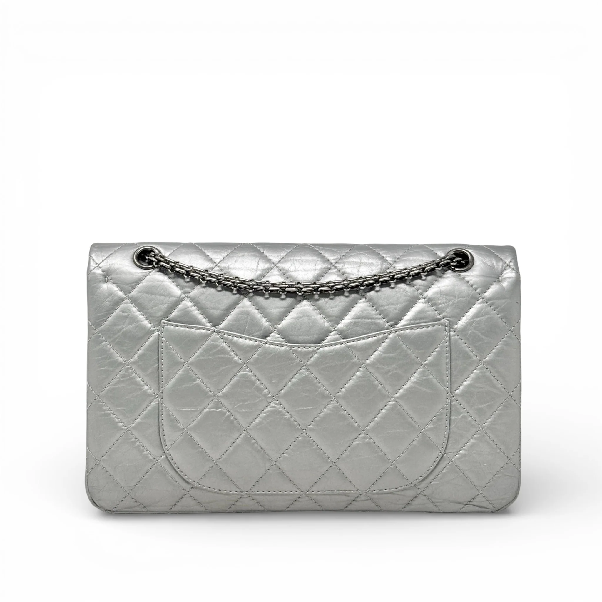 Chanel Silver Calfskin 2.55 Reissue 227 - Image 3