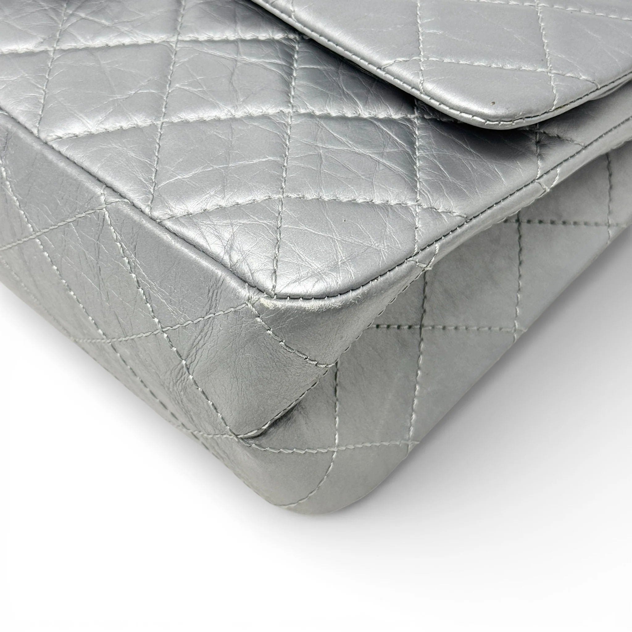 Chanel Silver Calfskin 2.55 Reissue 227 - Image 6