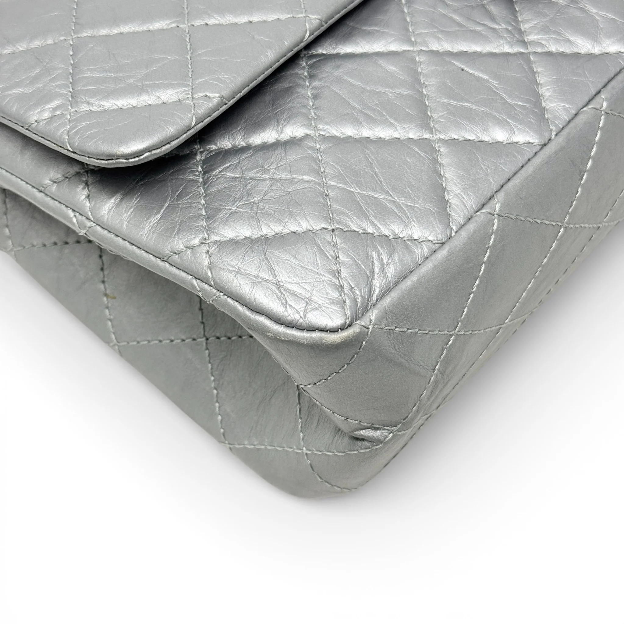 Chanel Silver Calfskin 2.55 Reissue 227 - Image 7