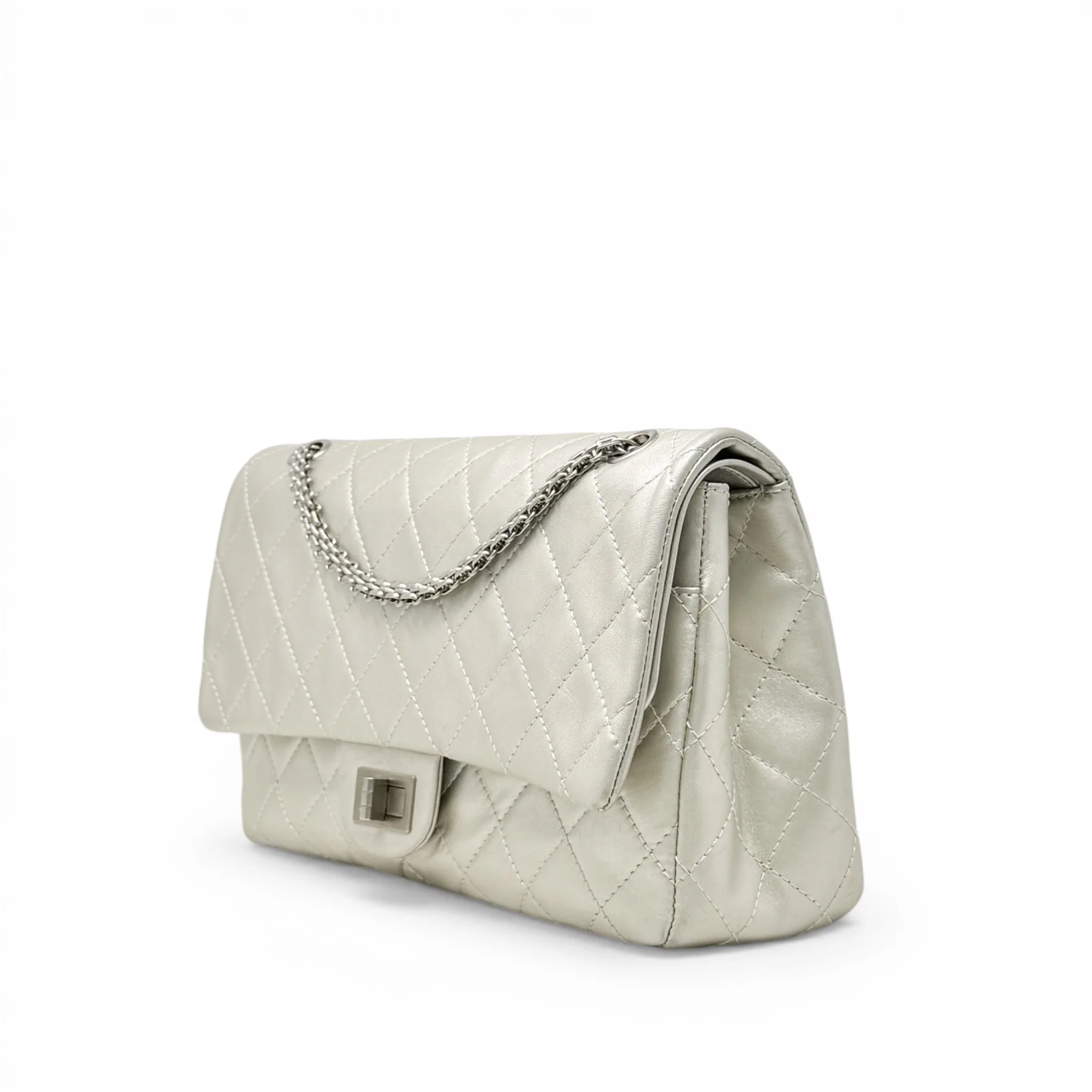 Chanel Silver Calfskin 2.55 Reissue 227 - Image 2