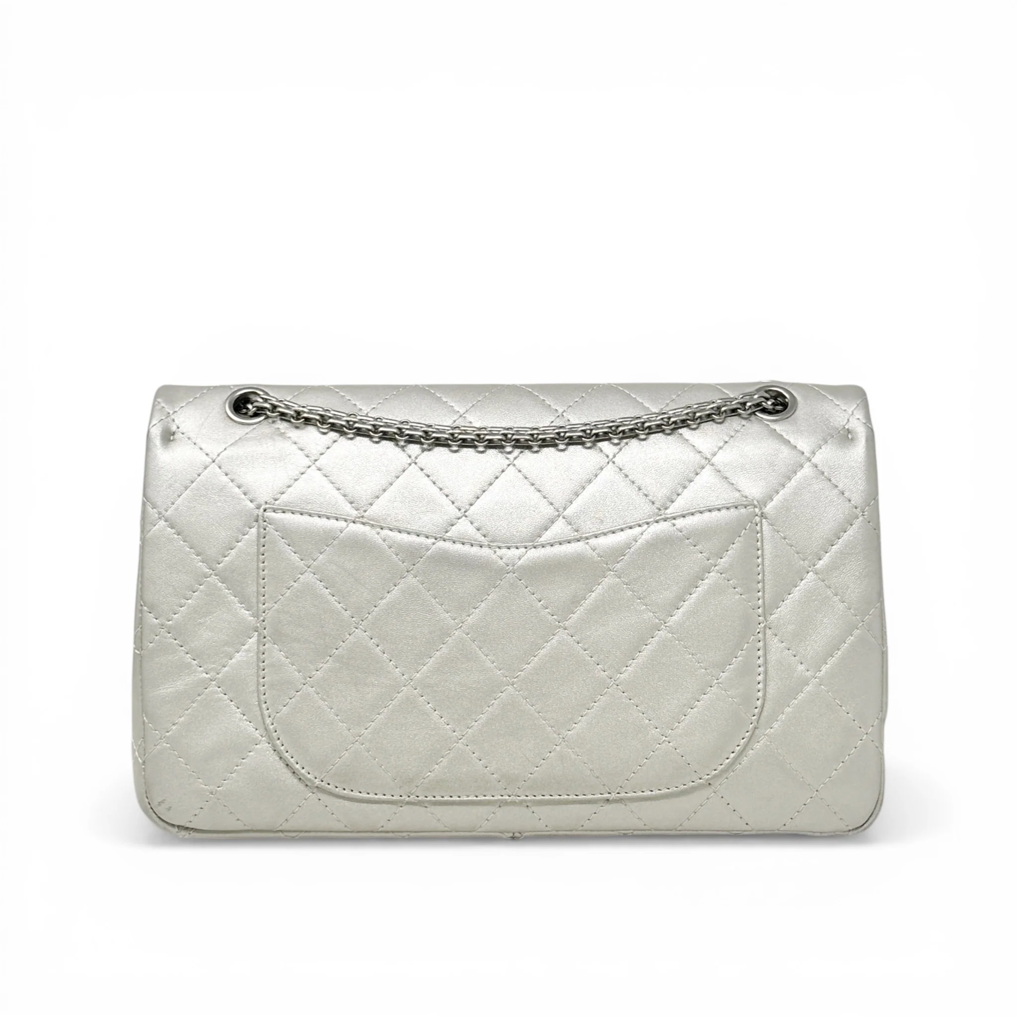 Chanel Silver Calfskin 2.55 Reissue 227 - Image 3