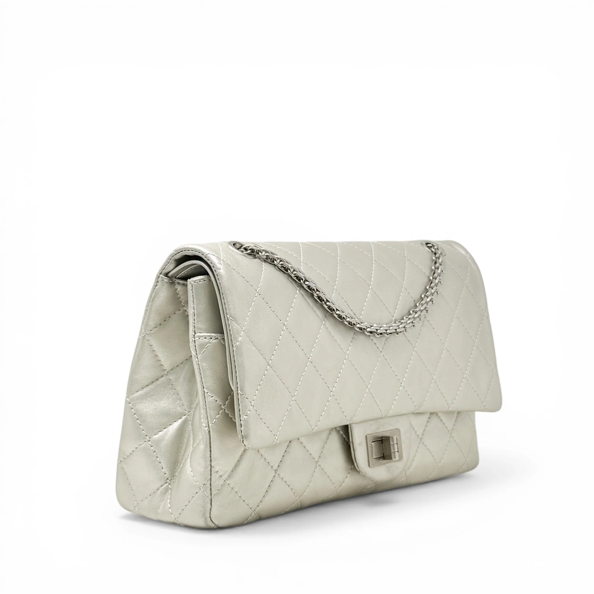 Chanel Silver Calfskin 2.55 Reissue 227 - Image 4