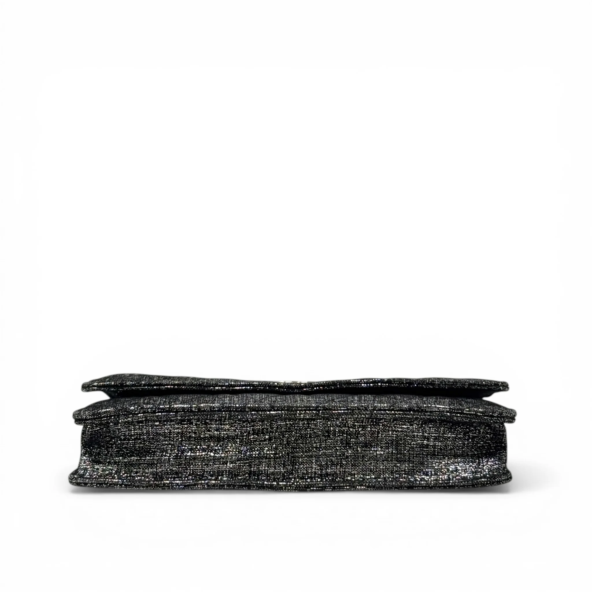 Chanel Metallic Canvas Wallet On Chain - Image 5