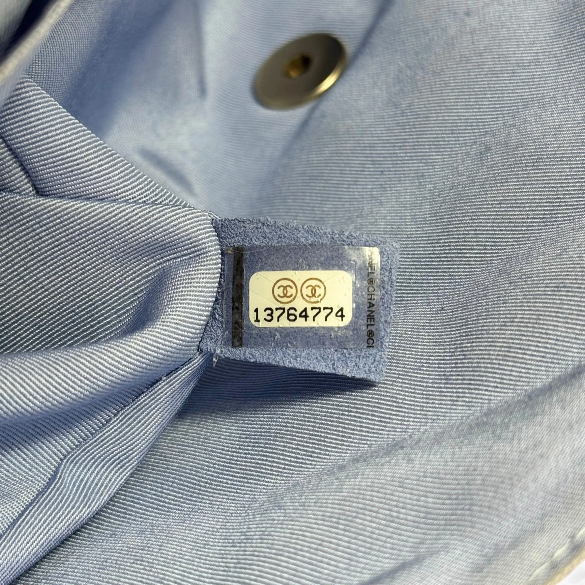 Chanel Striped Watercolor Jumbo Single Flap - Image 13