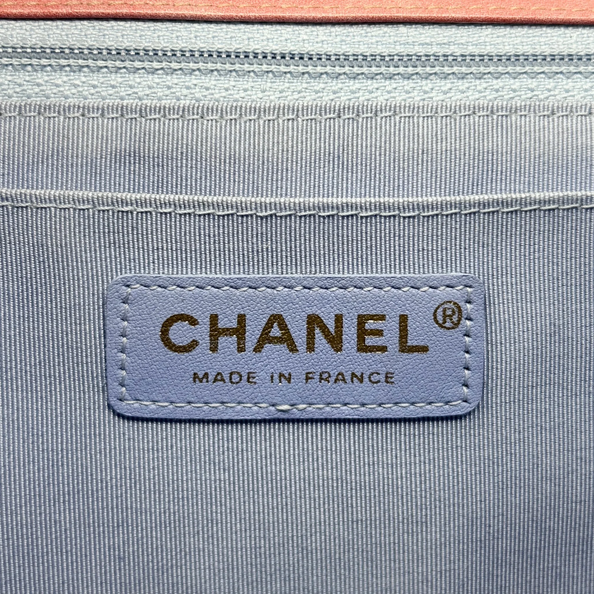 Chanel Striped Watercolor Jumbo Single Flap - Image 14