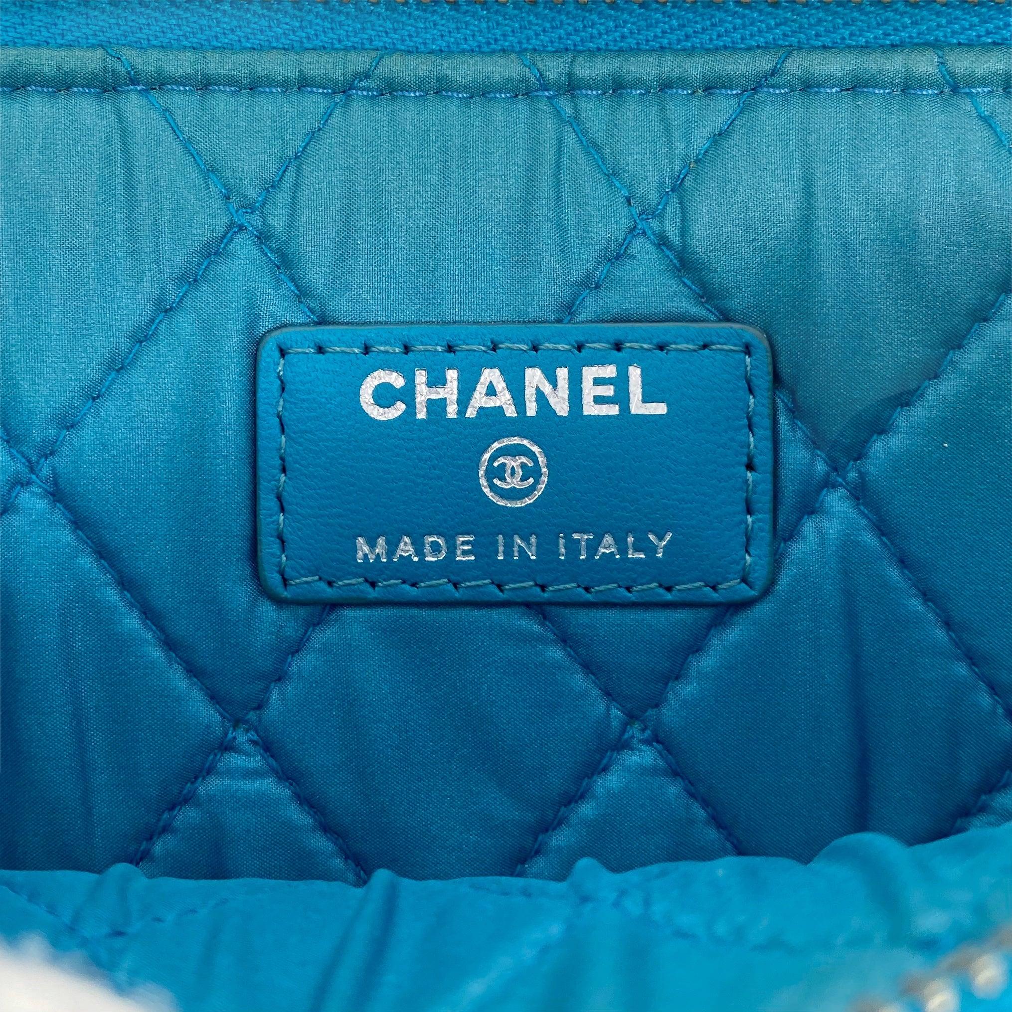 Chanel Turquoise Small O Case Pouch - Image 8