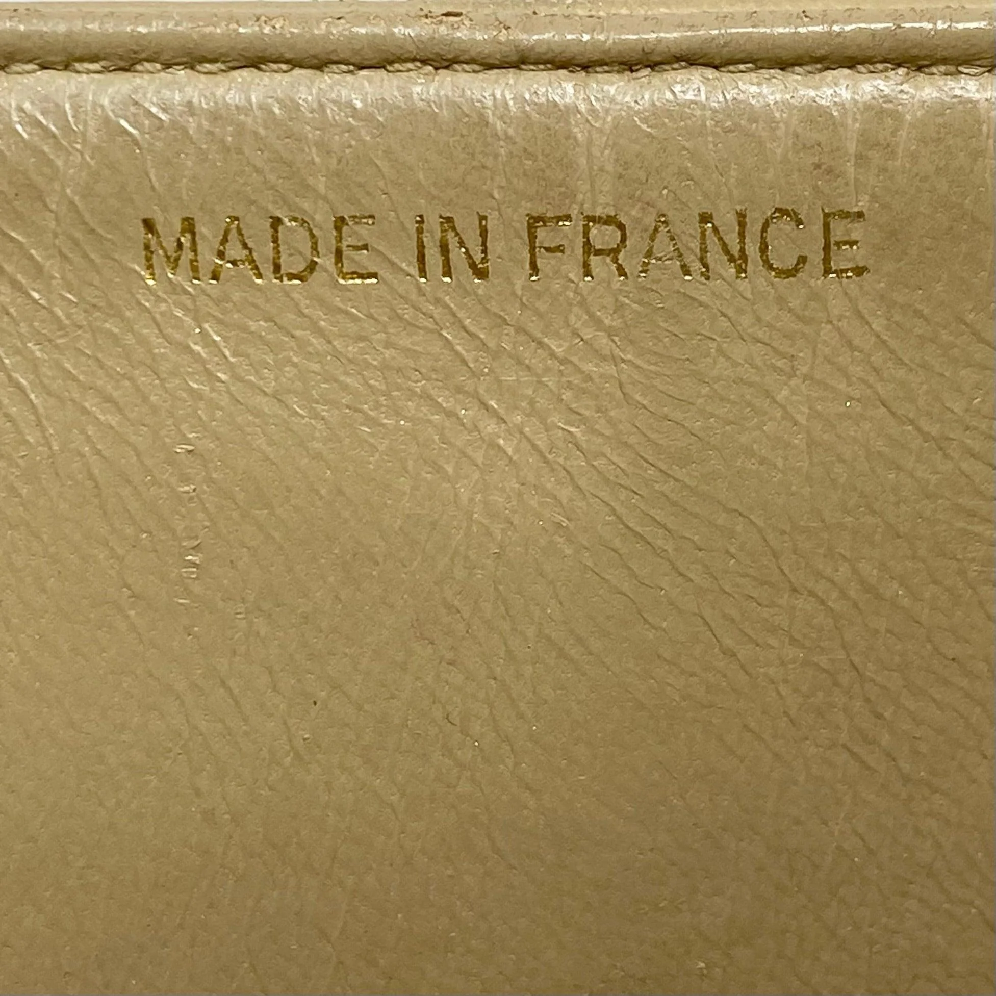 Chanel Vintage Beige Lambskin Medium Flap - Image 15