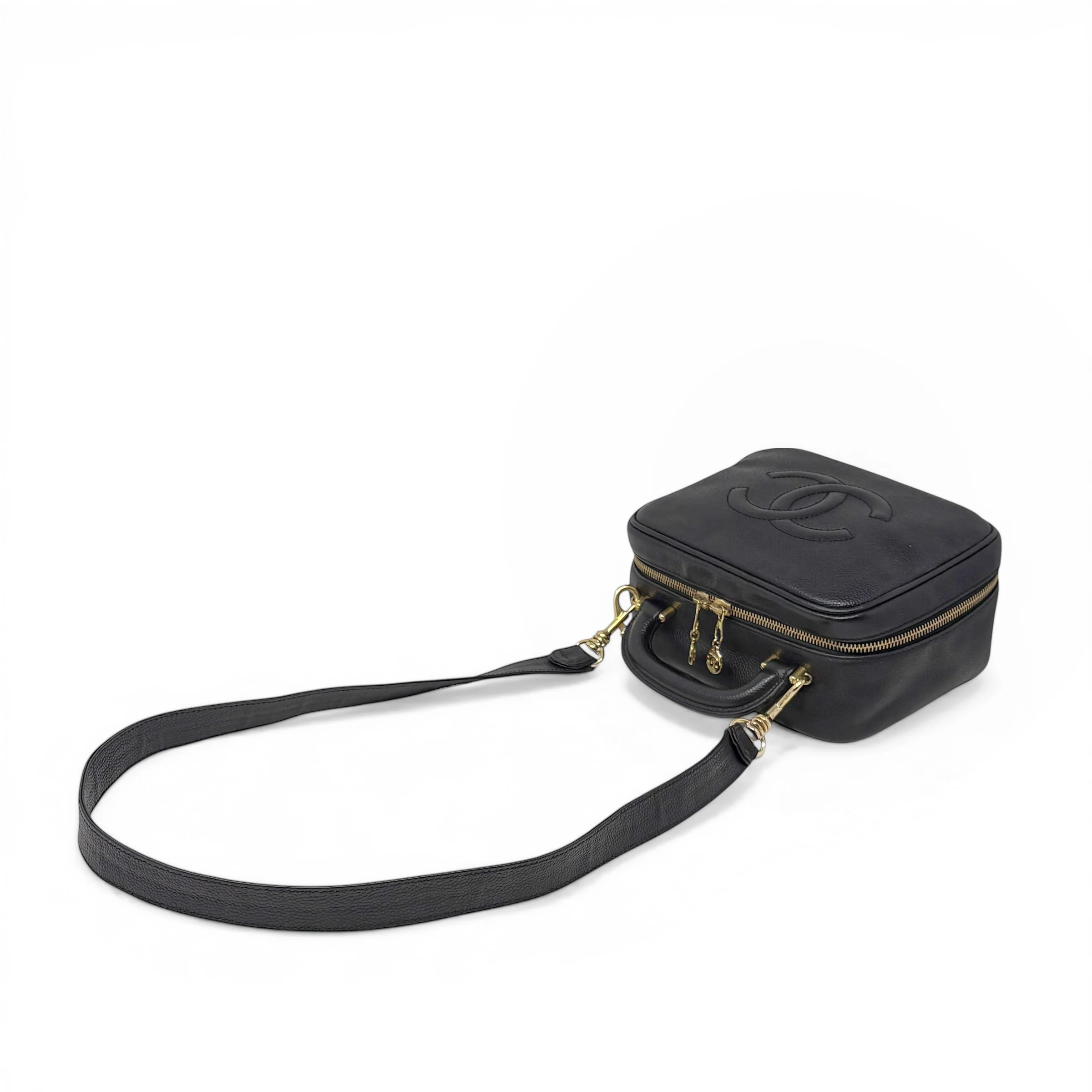 Chanel Vintage Black Lunch Box Vanity - Image 14