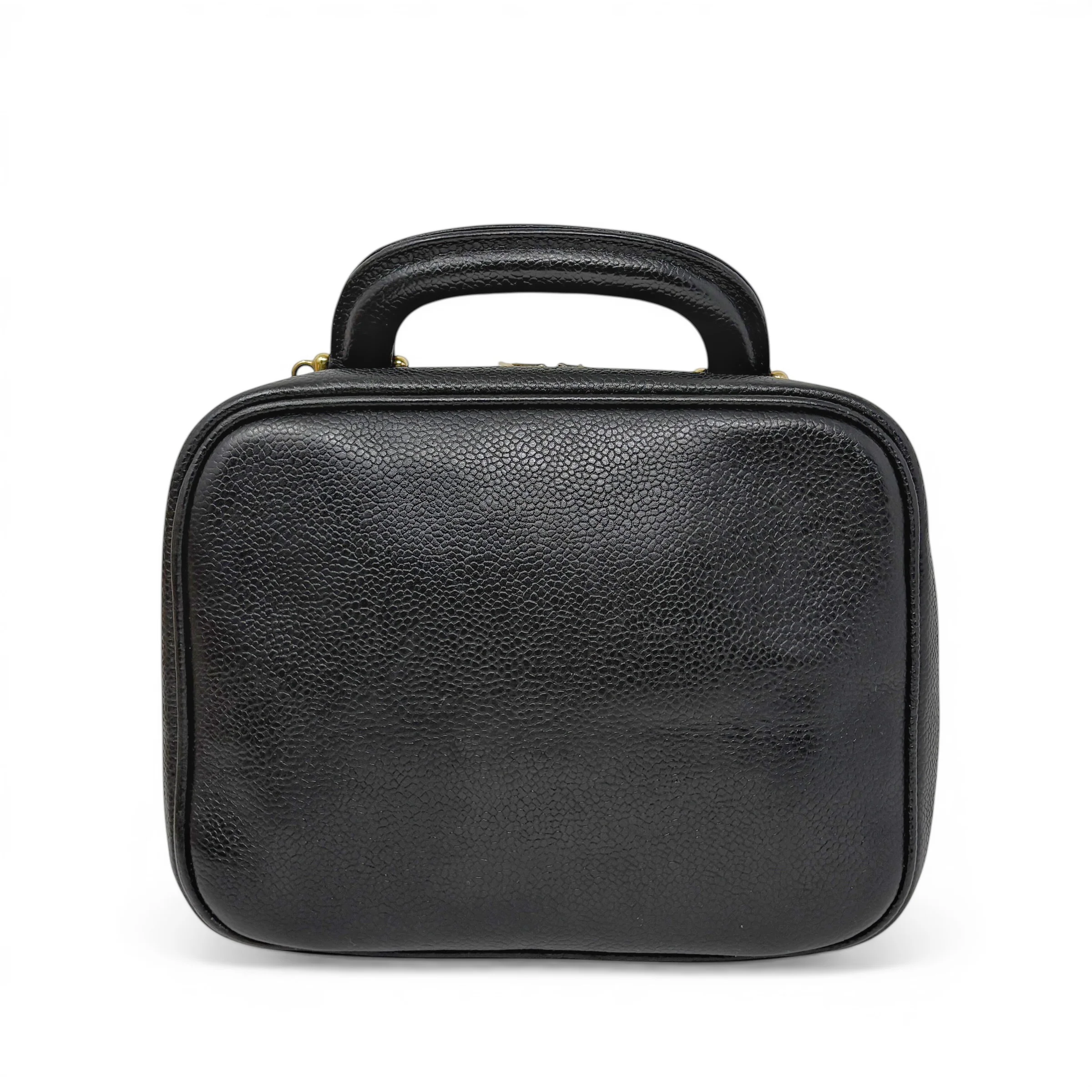 Chanel Vintage Black Lunch Box Vanity - Image 3