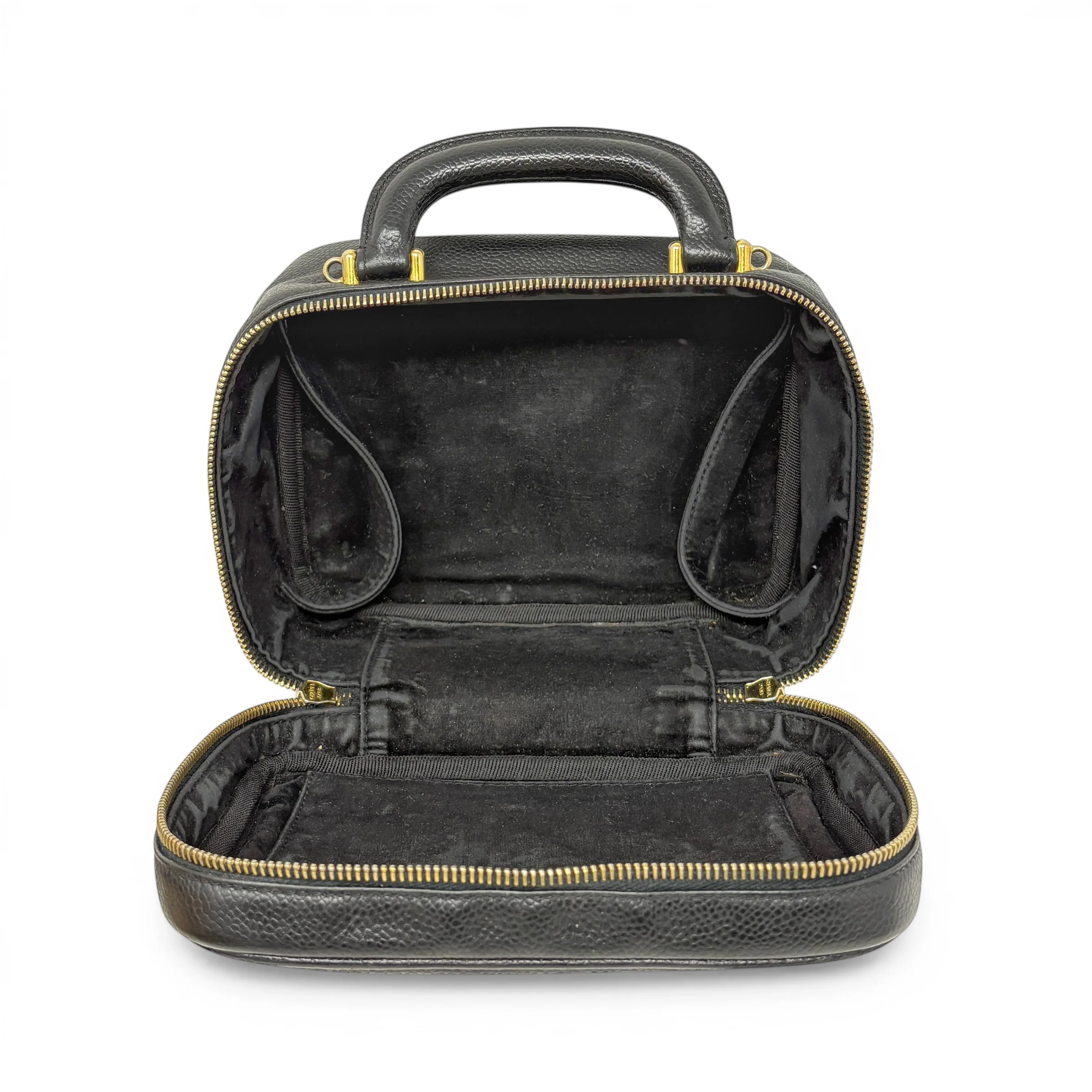 Chanel Vintage Black Lunch Box Vanity - Image 5