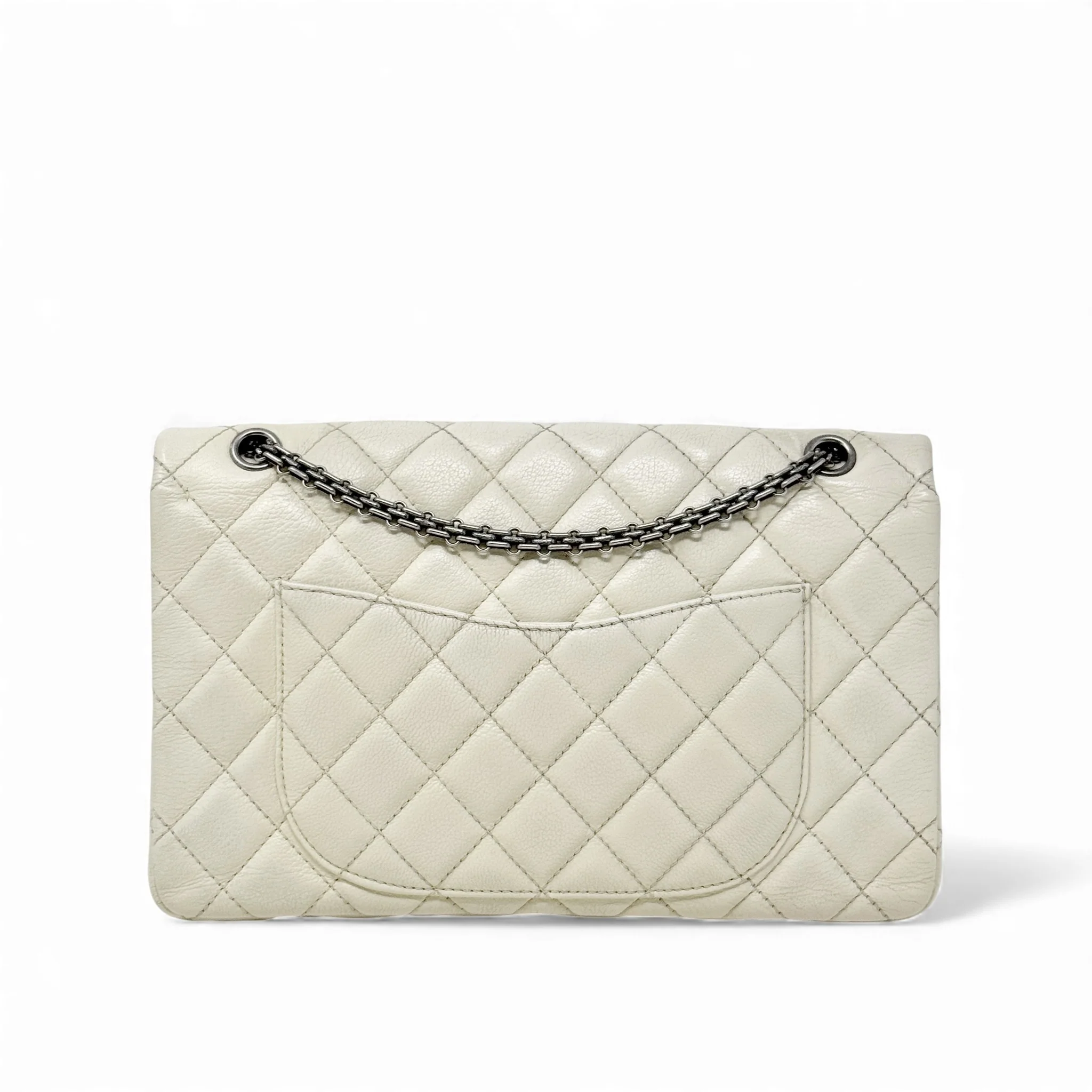 Chanel White Calfskin 2.55 Reissue 227 - Image 3