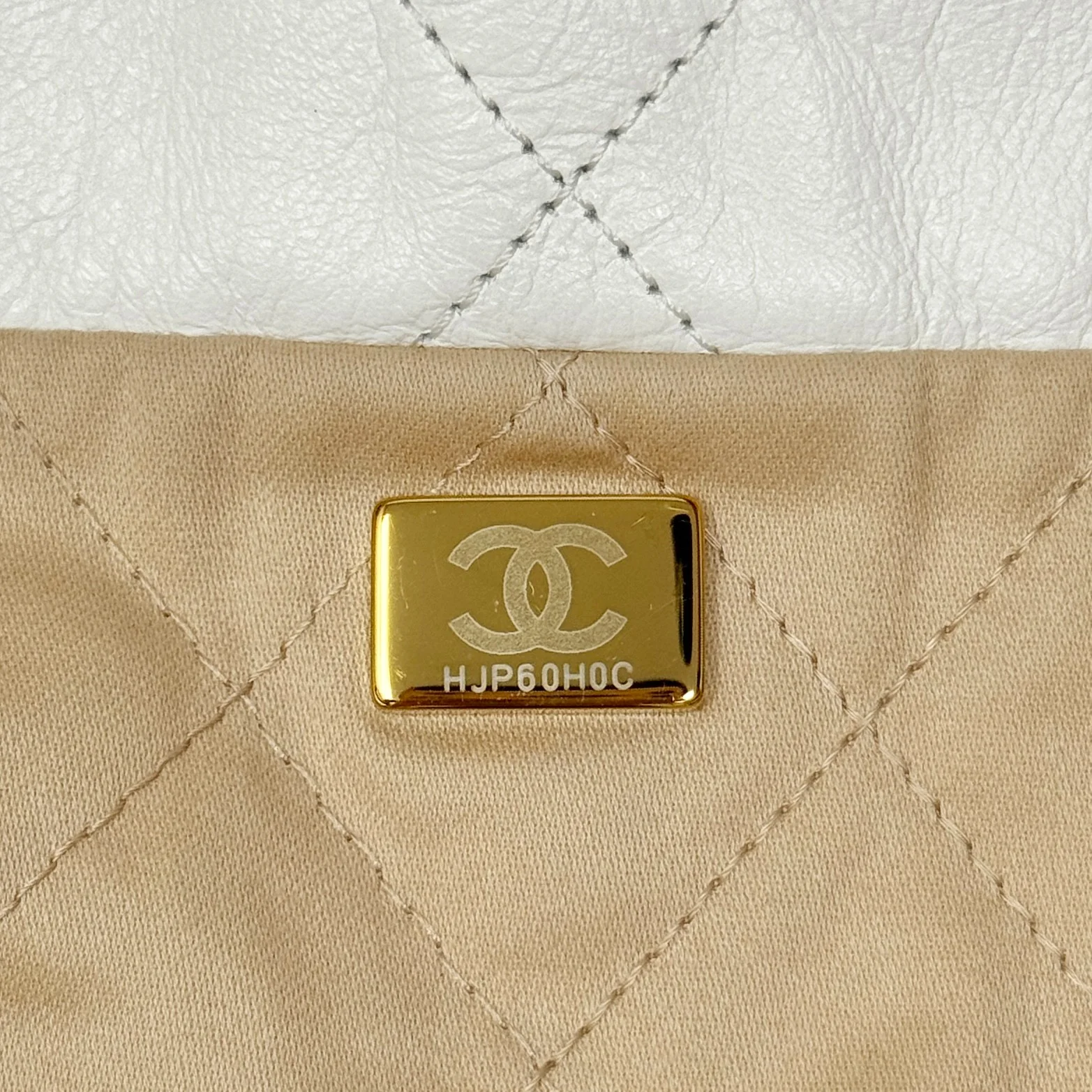 Chanel White Medium 22 Hobo With Pouch - Image 15