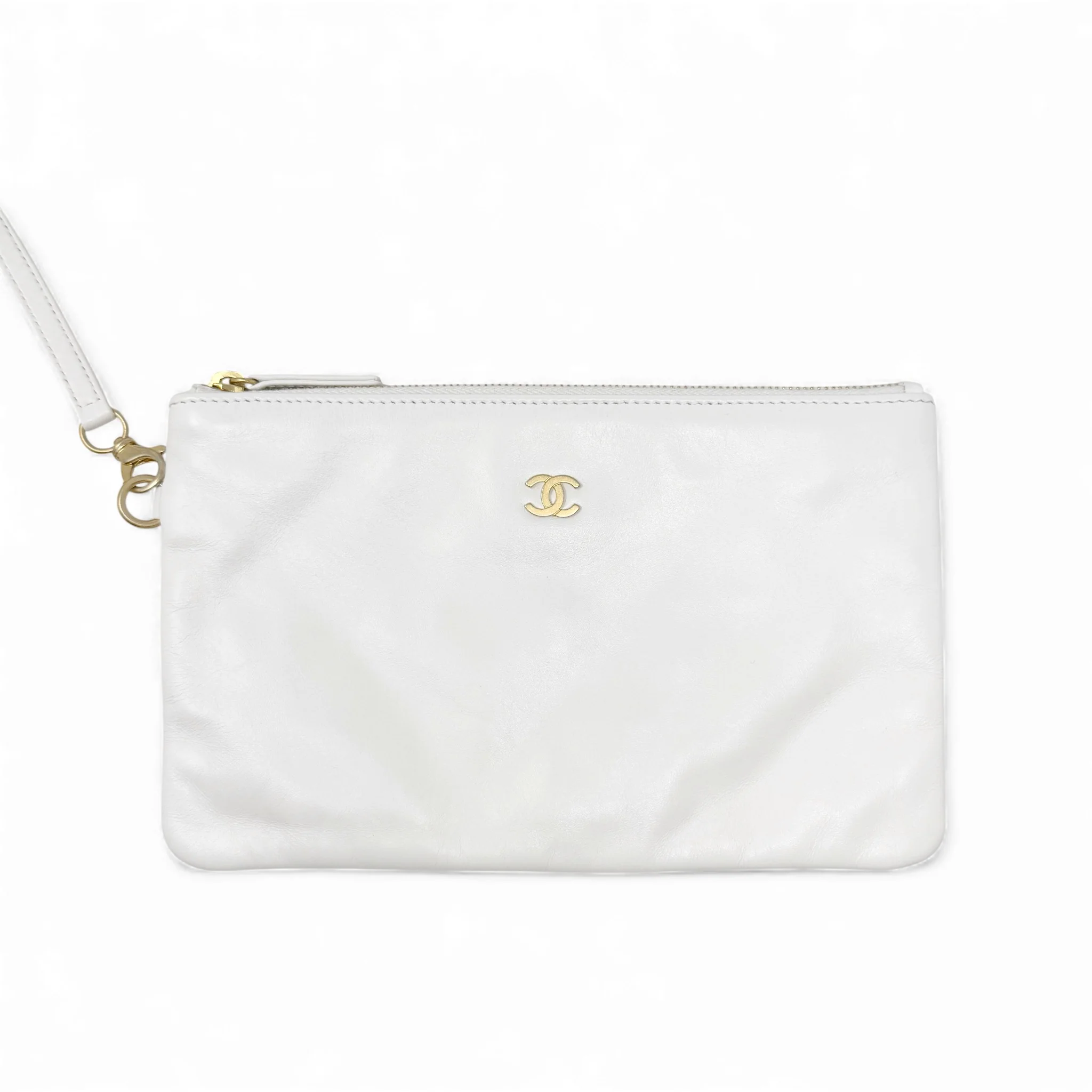 Chanel White Medium 22 Hobo With Pouch - Image 16