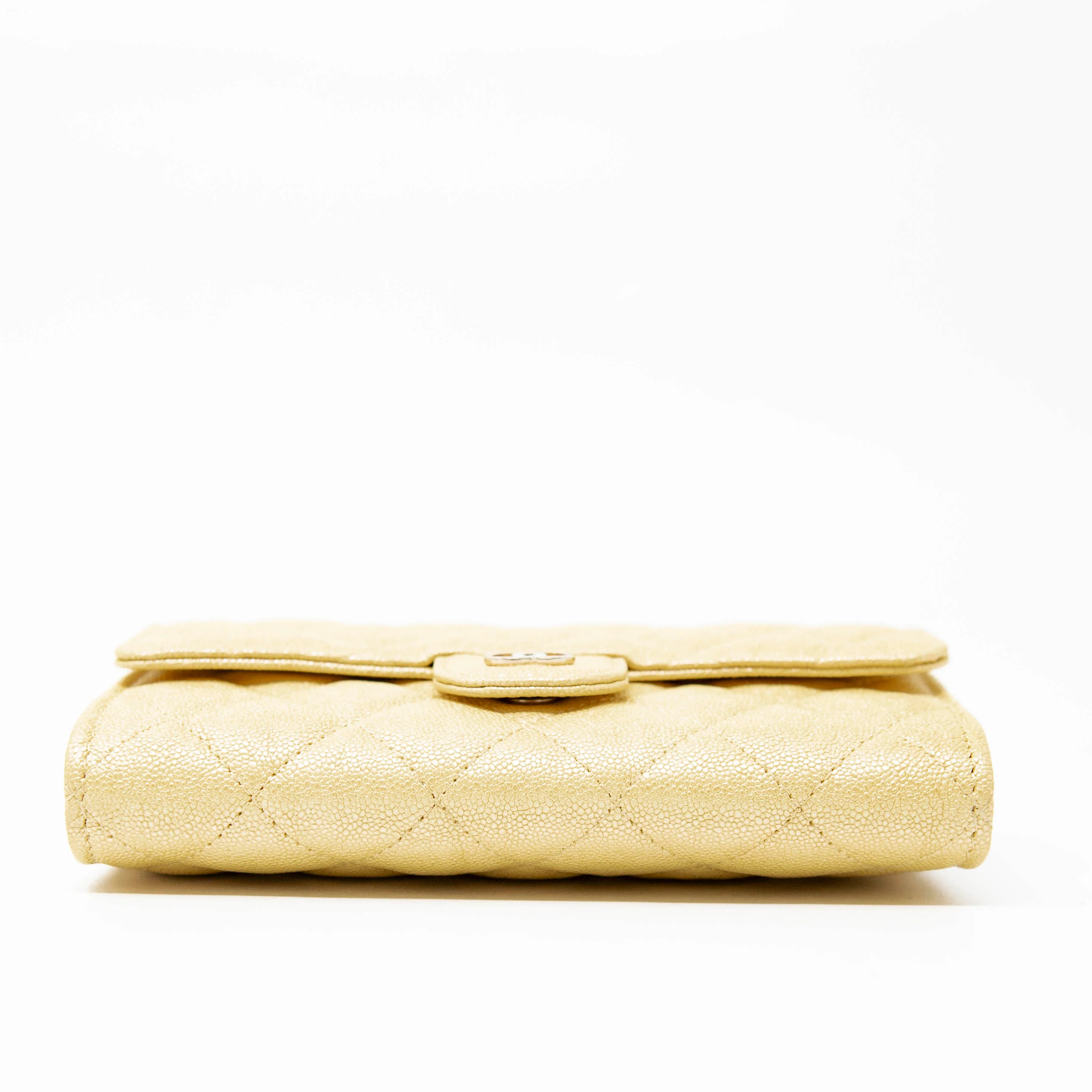 Chanel Yellow Iridescent Mini Wallet On Chain - Image 5