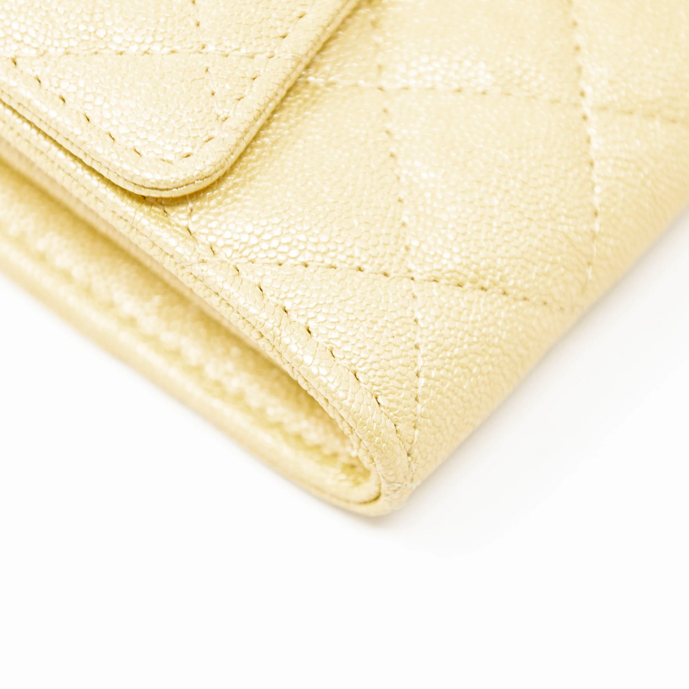 Chanel Yellow Iridescent Mini Wallet On Chain - Image 6