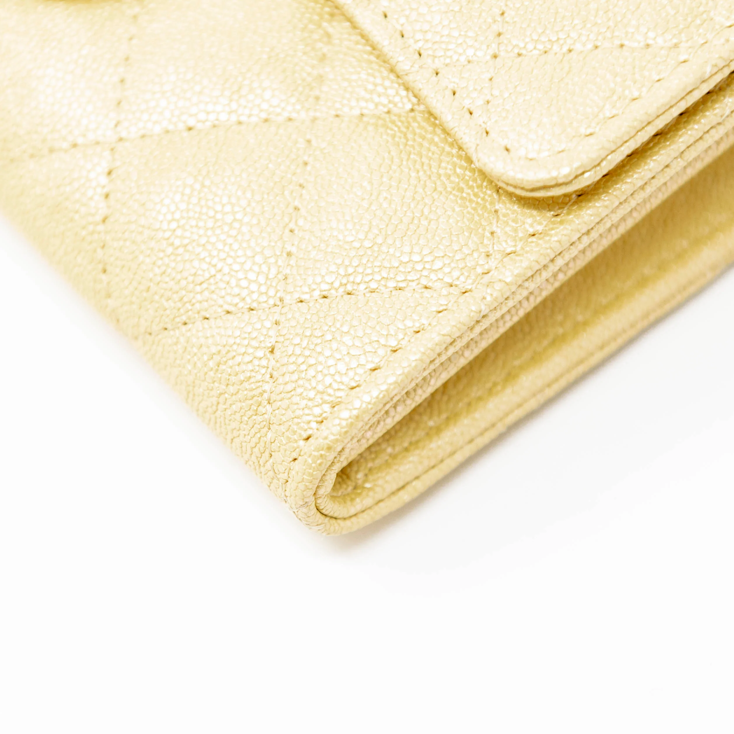 Chanel Yellow Iridescent Mini Wallet On Chain - Image 7