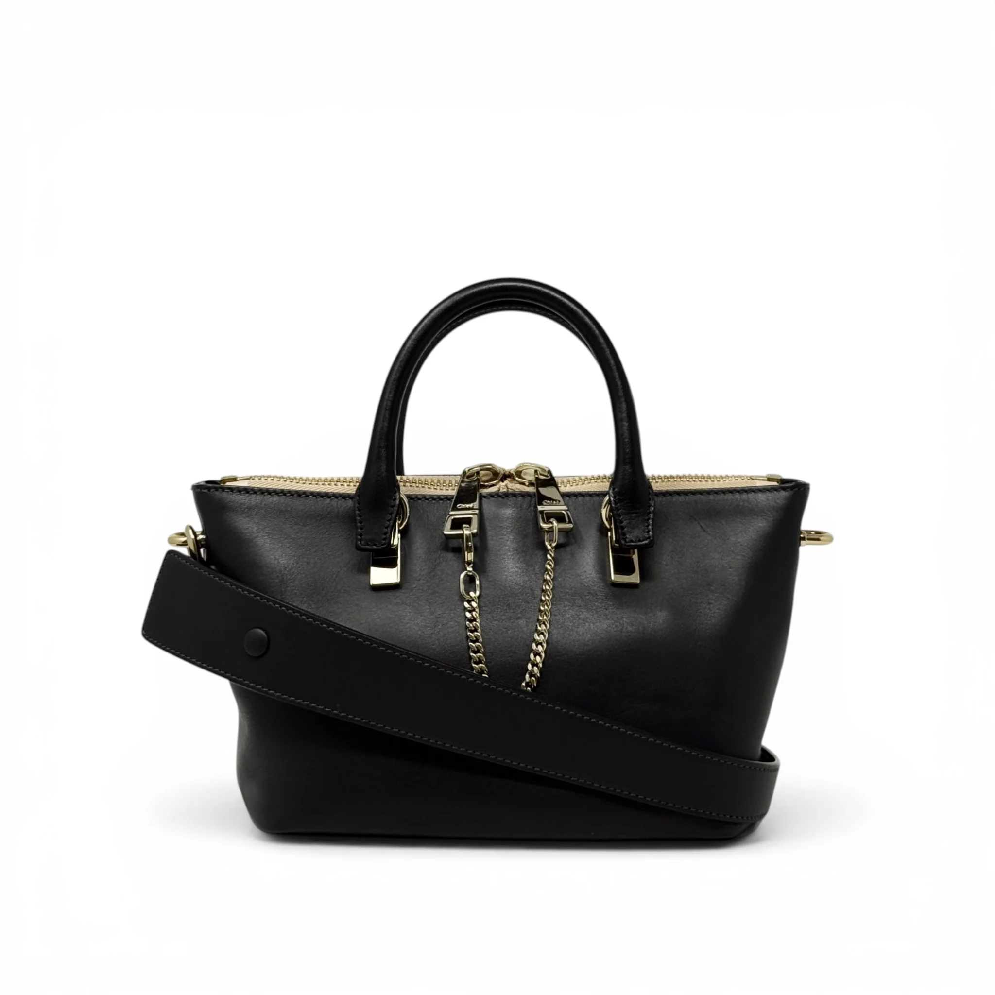 Chloe Black/Grey Mini Baylee Bag