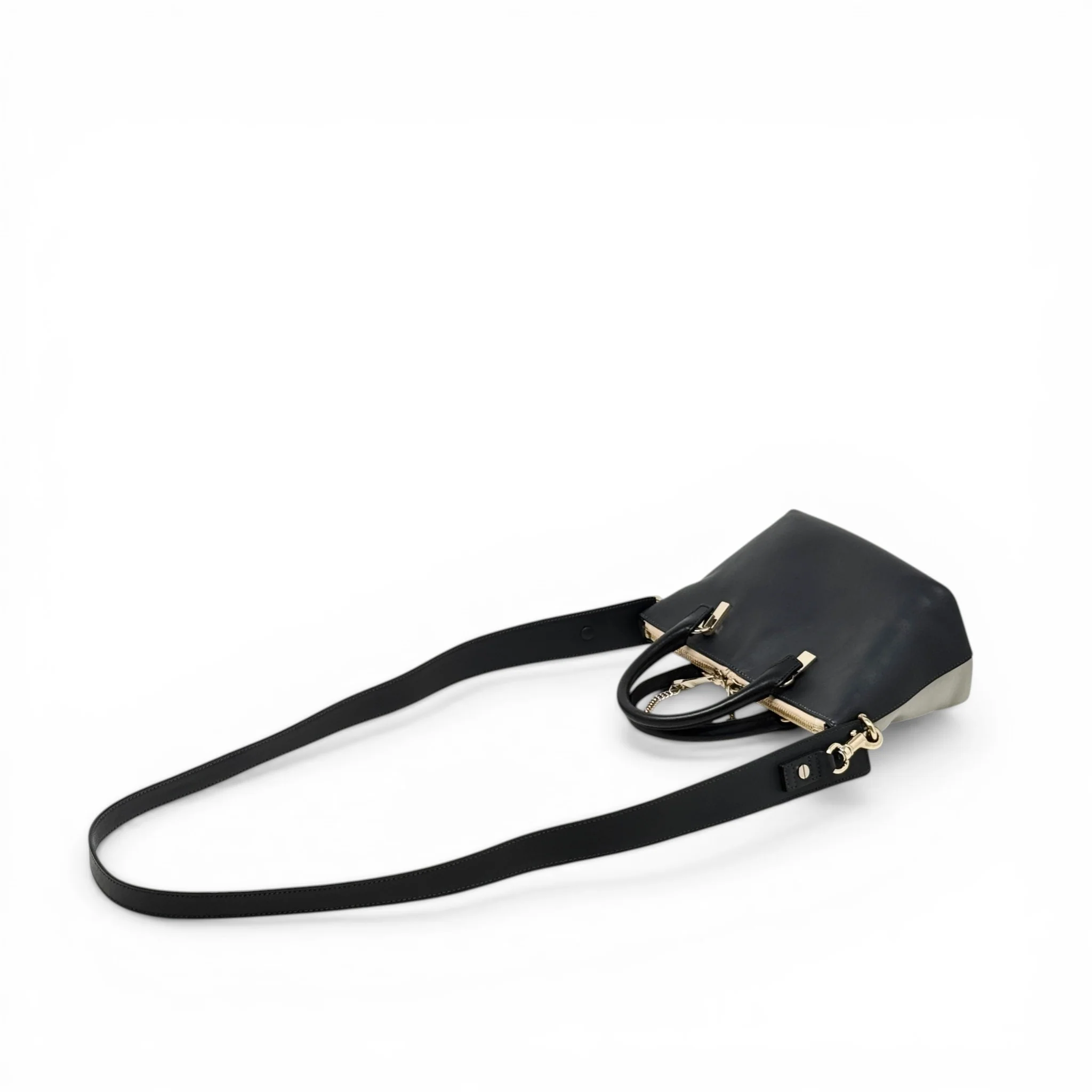 Chloe Black/Grey Mini Baylee Bag - Image 13