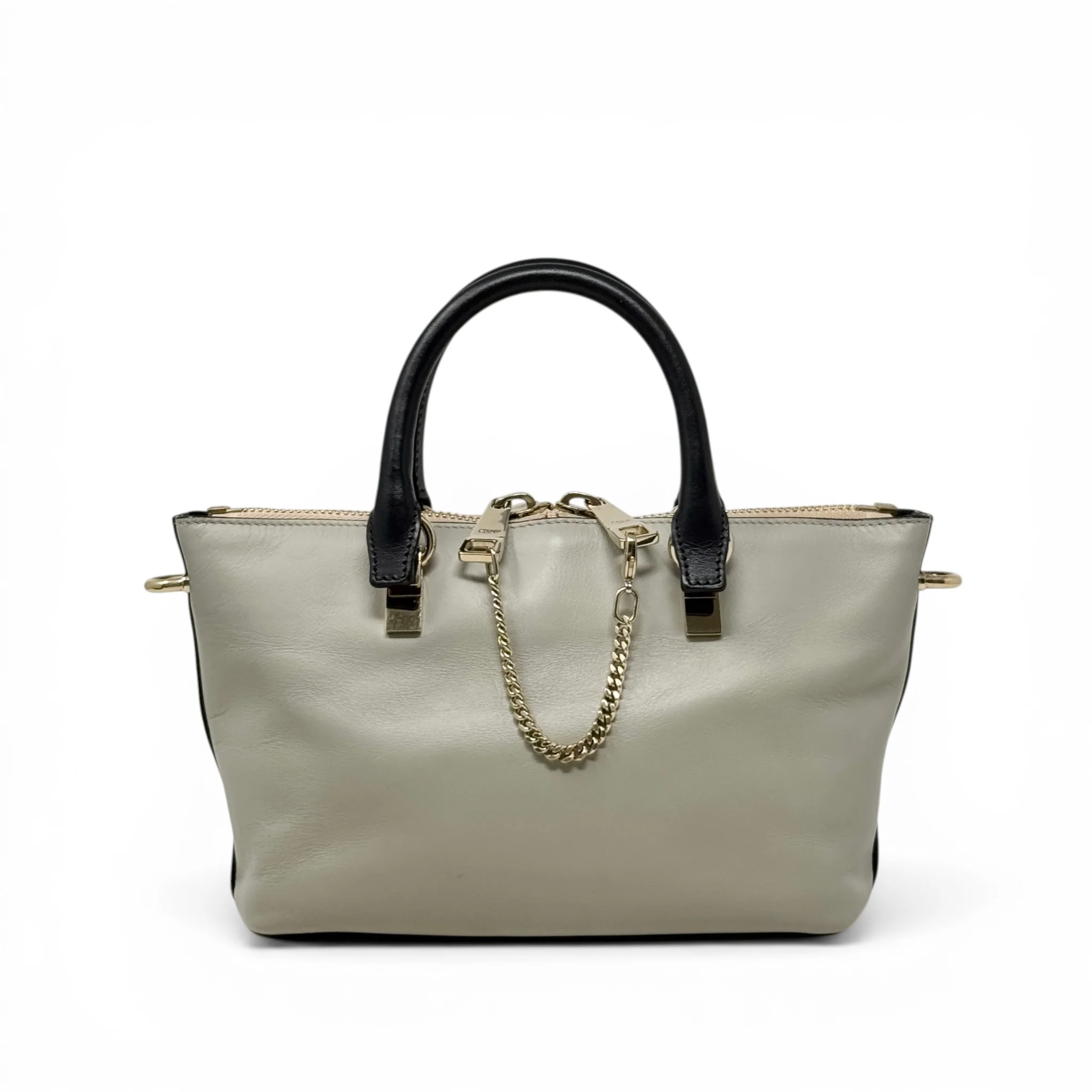 Chloe Black/Grey Mini Baylee Bag - Image 3