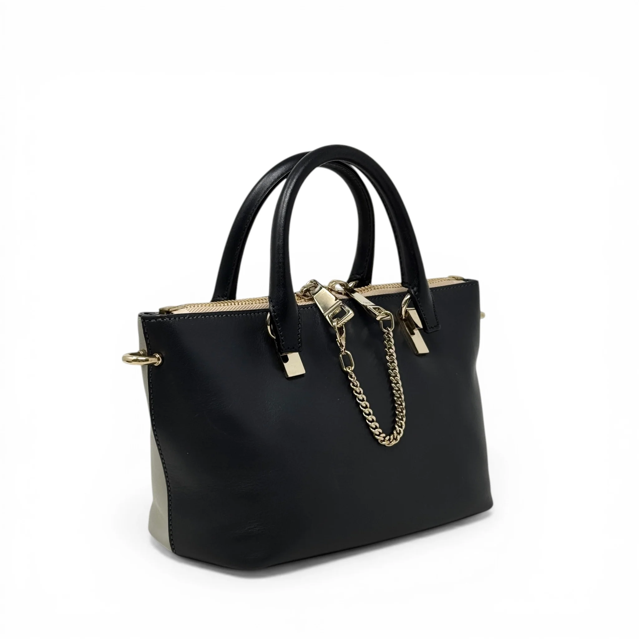 Chloe Black/Grey Mini Baylee Bag - Image 4